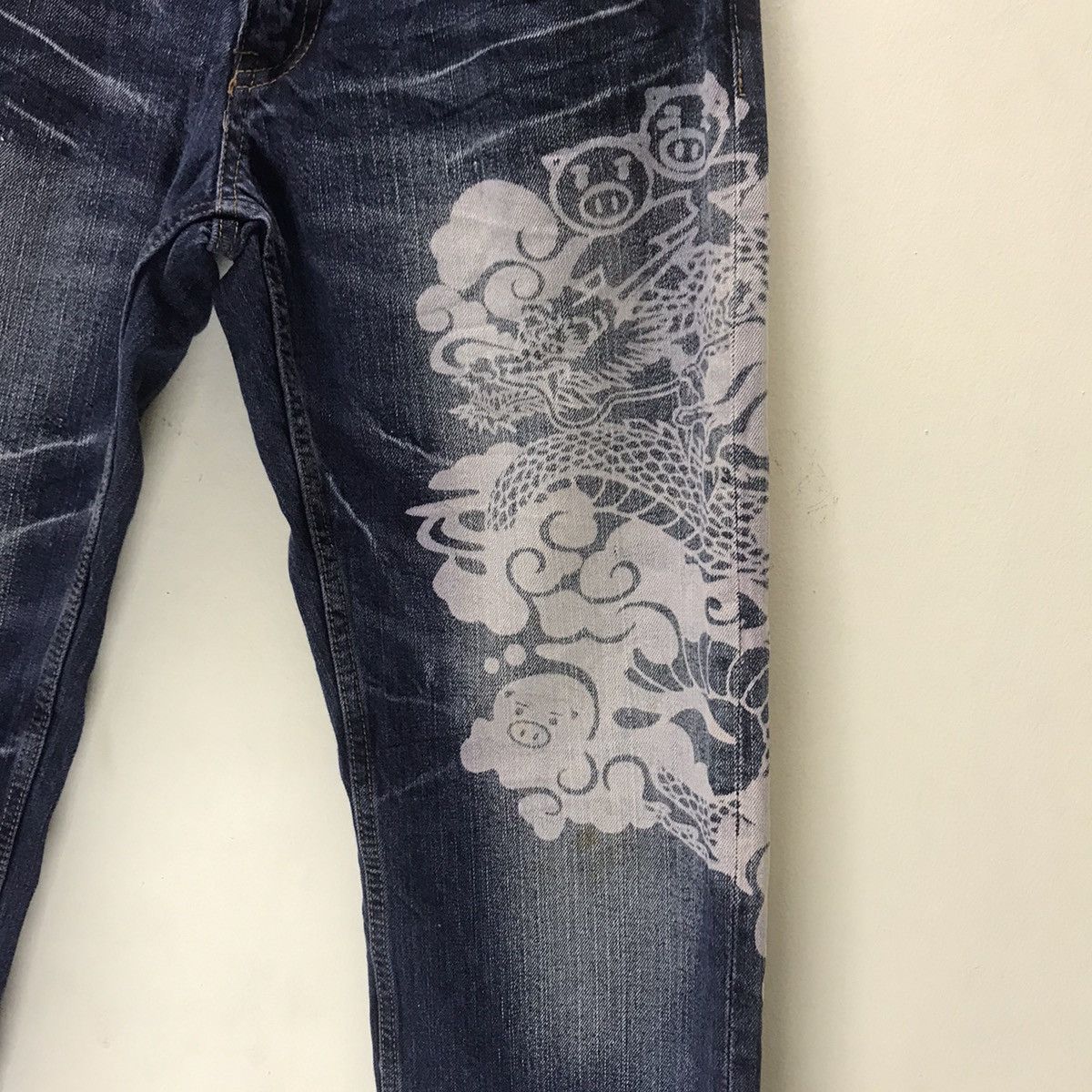 Vintage Japanese Brand Buden Denim Dragon Painted Jeans Size US 32 / EU 48 - 7 Thumbnail
