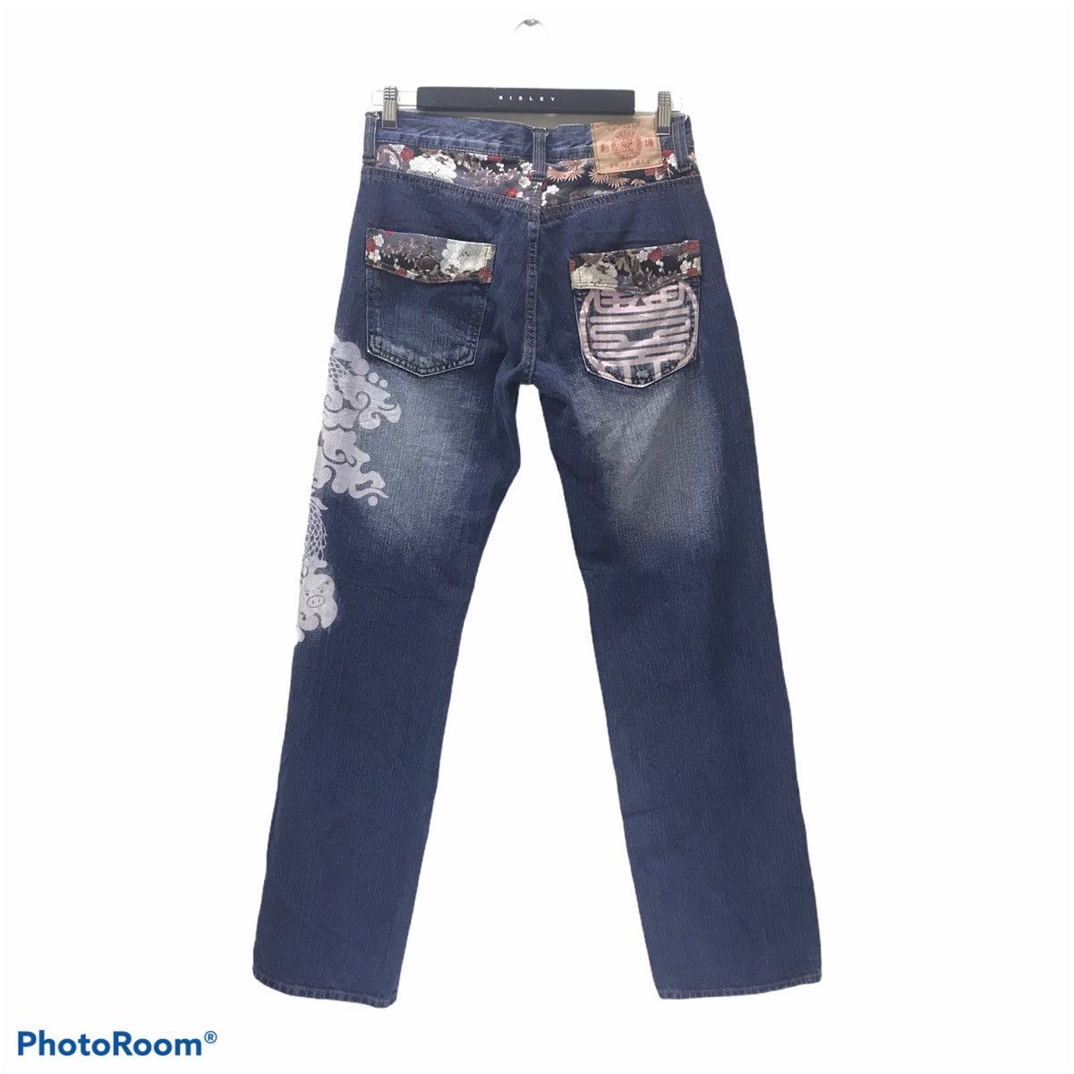 Vintage Japanese Brand Buden Denim Dragon Painted Jeans Size US 32 / EU 48 - 2 Thumbnail