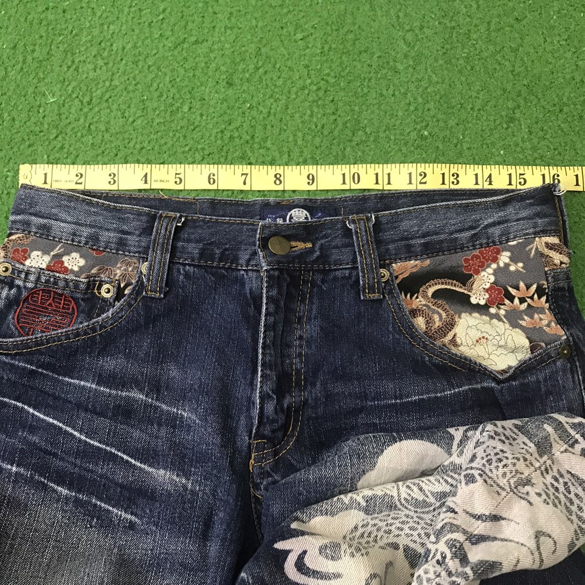 Vintage Japanese Brand Buden Denim Dragon Painted Jeans Size US 32 / EU 48 - 19 Thumbnail