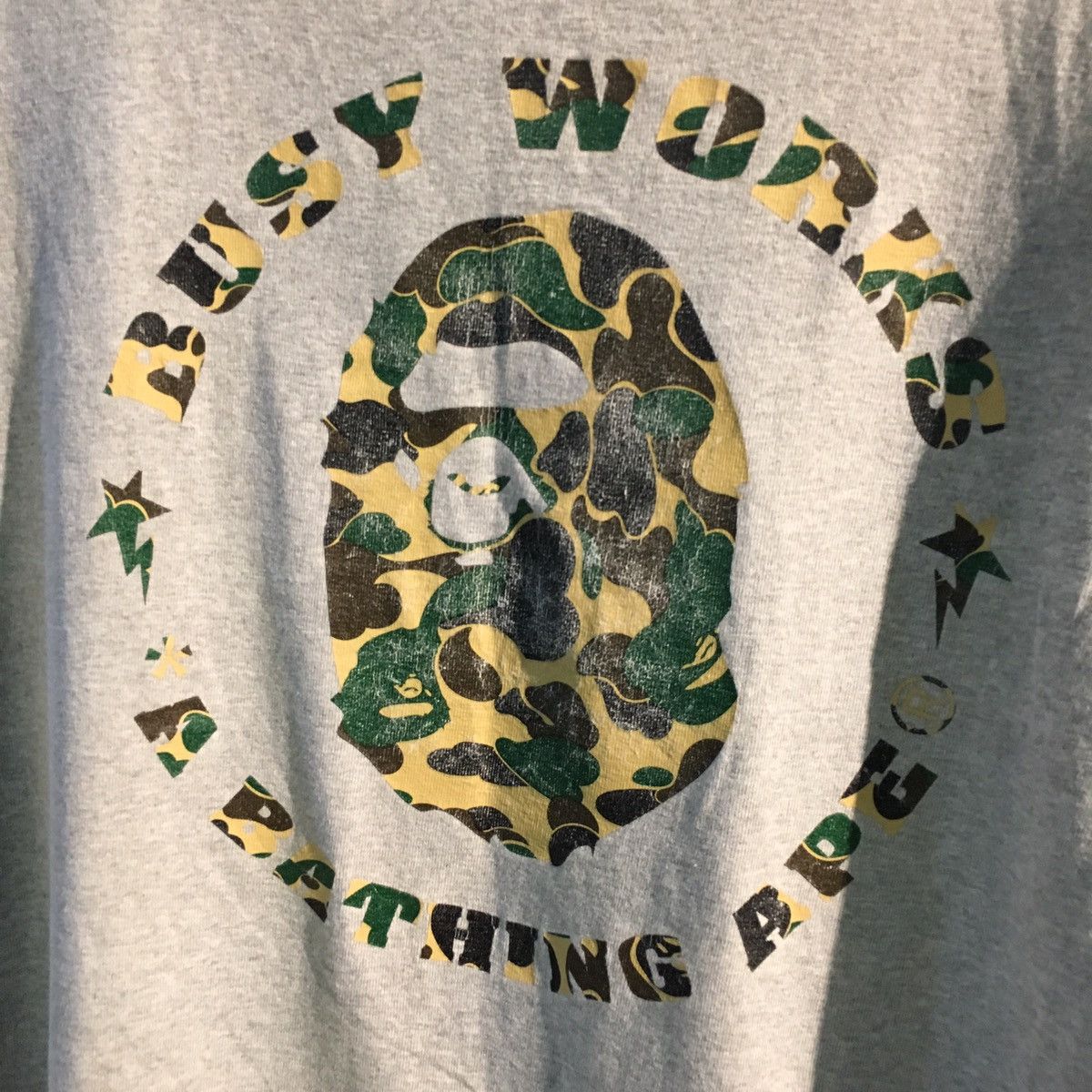 Bape Bape Busy Works Camo Tee Size US XXL / EU 58 / 5 - 3 Thumbnail