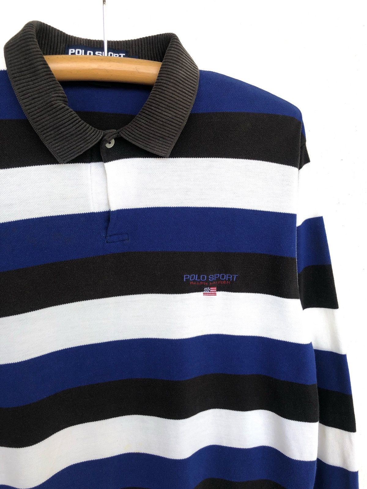 Polo Ralph Lauren DOPE🔥90s Polo Sport ™️ Logo Striped Rugby Shirt Kanye ...