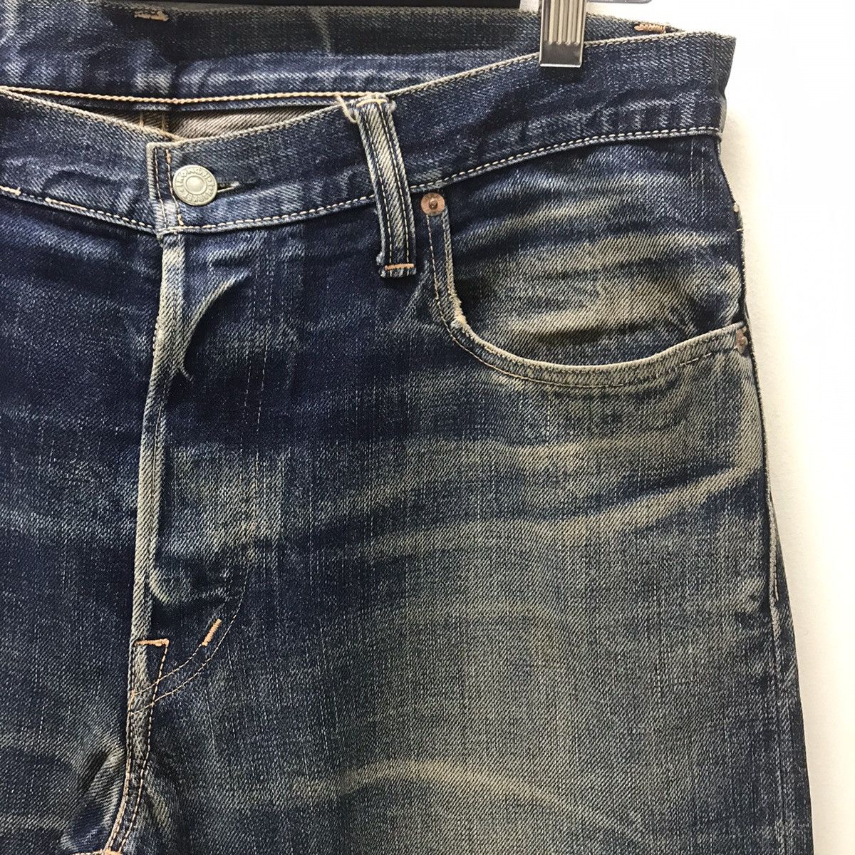 Blue Blue Japan Blue Blue Japan Mudwash Denim Selvedge Jeans Distressed Size US 34 / EU 50 - 5 Thumbnail