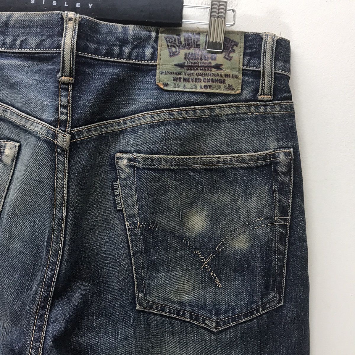 Blue Blue Japan Blue Blue Japan Mudwash Denim Selvedge Jeans Distressed Size US 34 / EU 50 - 13 Thumbnail