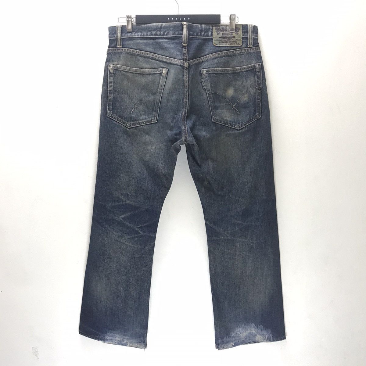 Blue Blue Japan Blue Blue Japan Mudwash Denim Selvedge Jeans Distressed Size US 34 / EU 50 - 10 Thumbnail