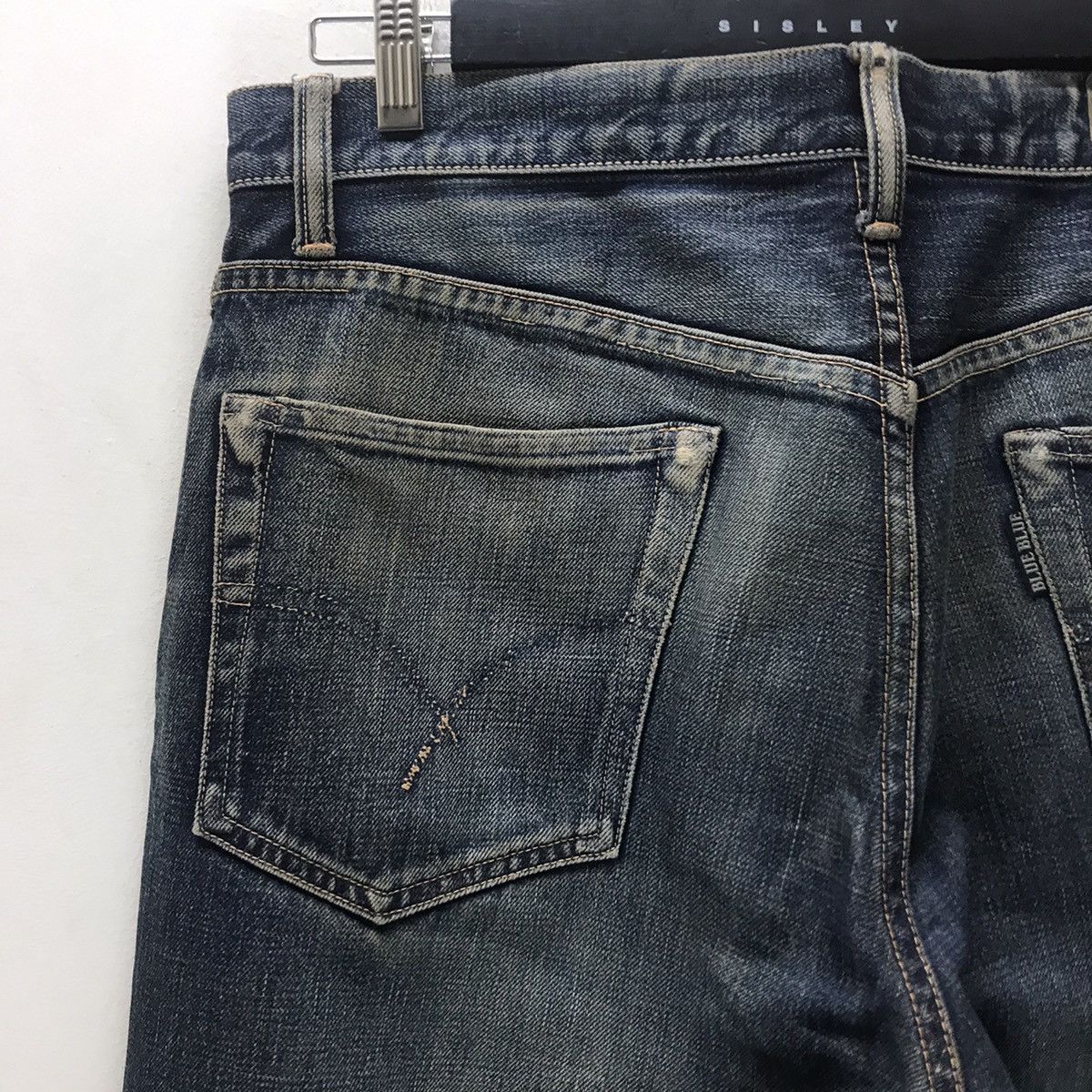 Blue Blue Japan Blue Blue Japan Mudwash Denim Selvedge Jeans Distressed Size US 34 / EU 50 - 12 Thumbnail