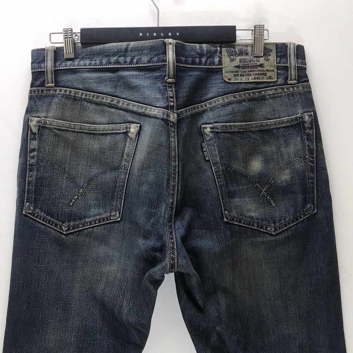 Blue Blue Japan Blue Blue Japan Mudwash Denim Selvedge Jeans Distressed Size US 34 / EU 50 - 11 Thumbnail