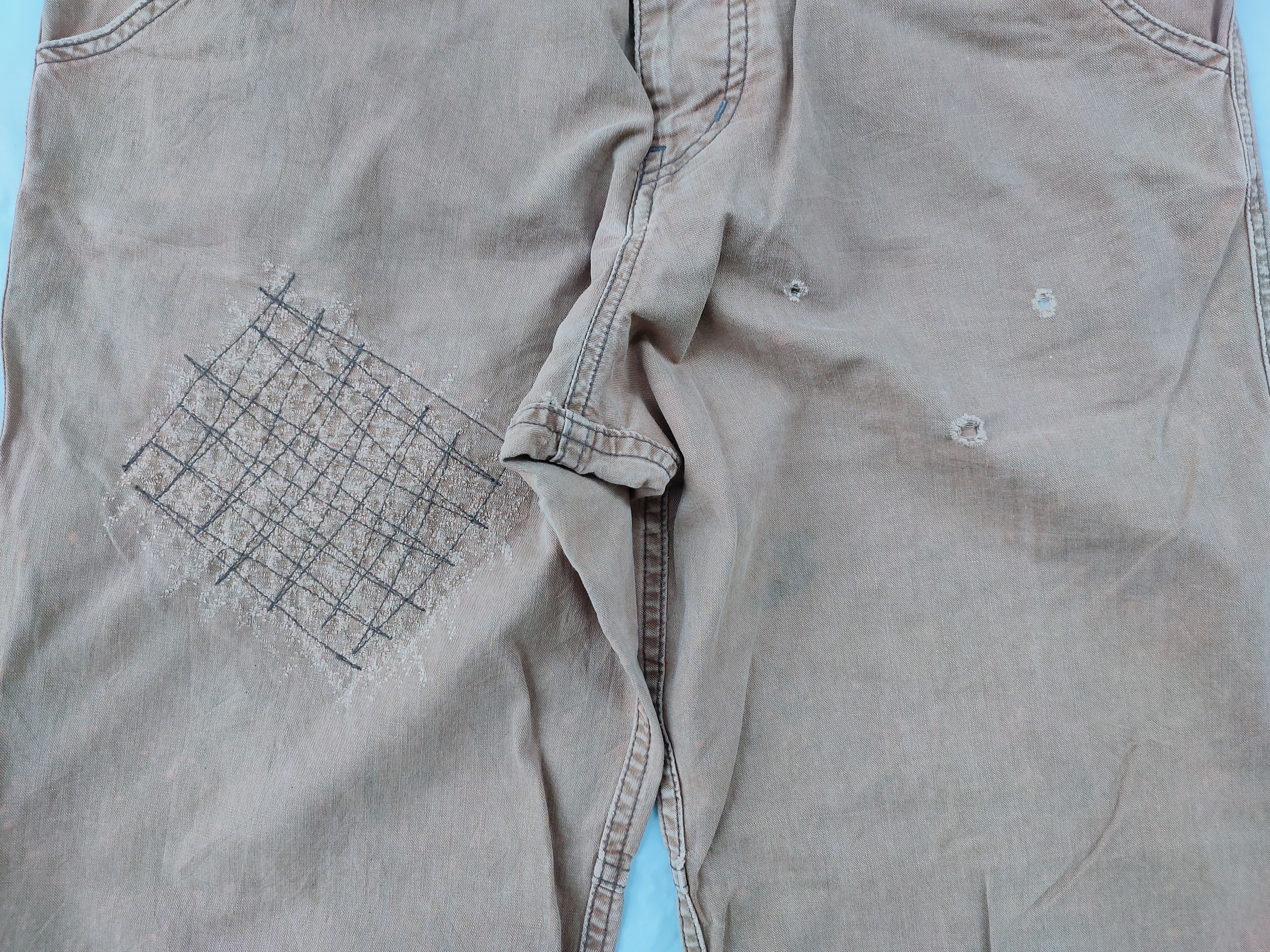Hysteric Glamour Vintage HYSTERIC GLAMOUR workers homeless pants Size US 31 - 12 Thumbnail