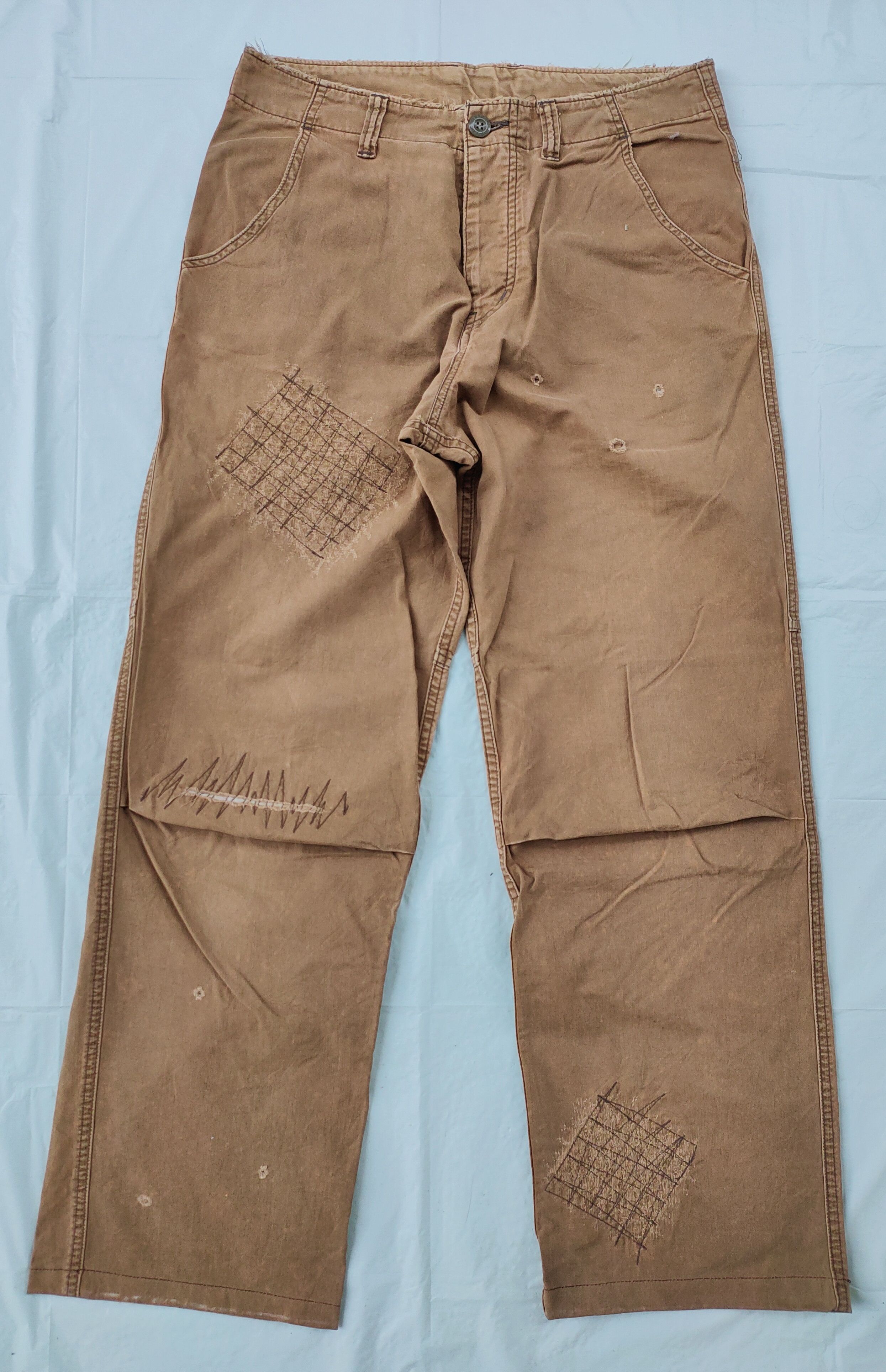 Hysteric Glamour Vintage HYSTERIC GLAMOUR workers homeless pants Size US 31 - 1 Thumbnail
