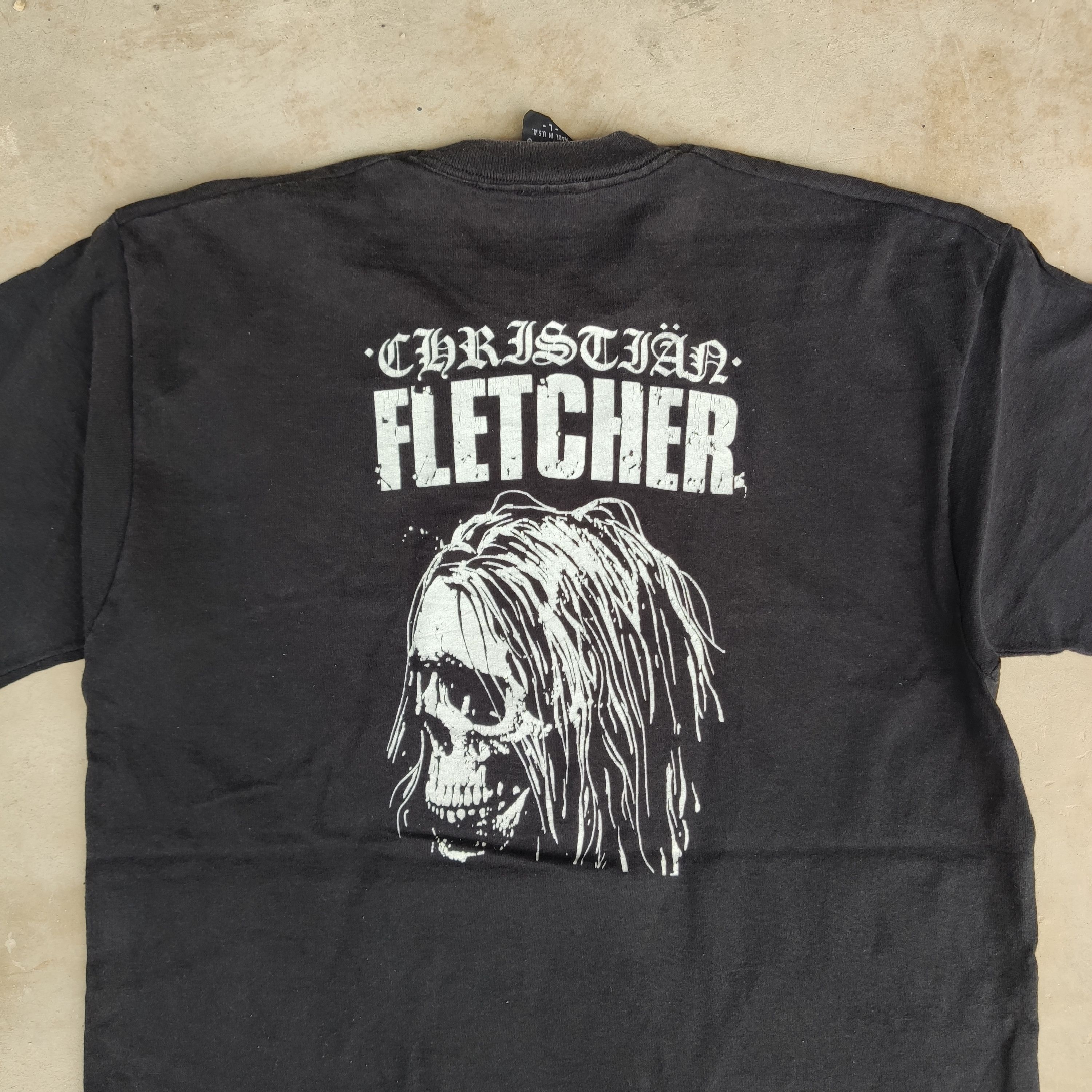 【MADE IN USA】90s Christian Fletchertee Streetwear × Vintage VINTAGE 90S CHRISTIAN FLETCHER T SHIRT
