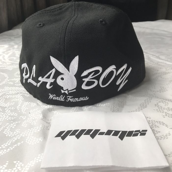 Supreme supreme playboy Box Logo New Era Black 7 1/4 | Grailed