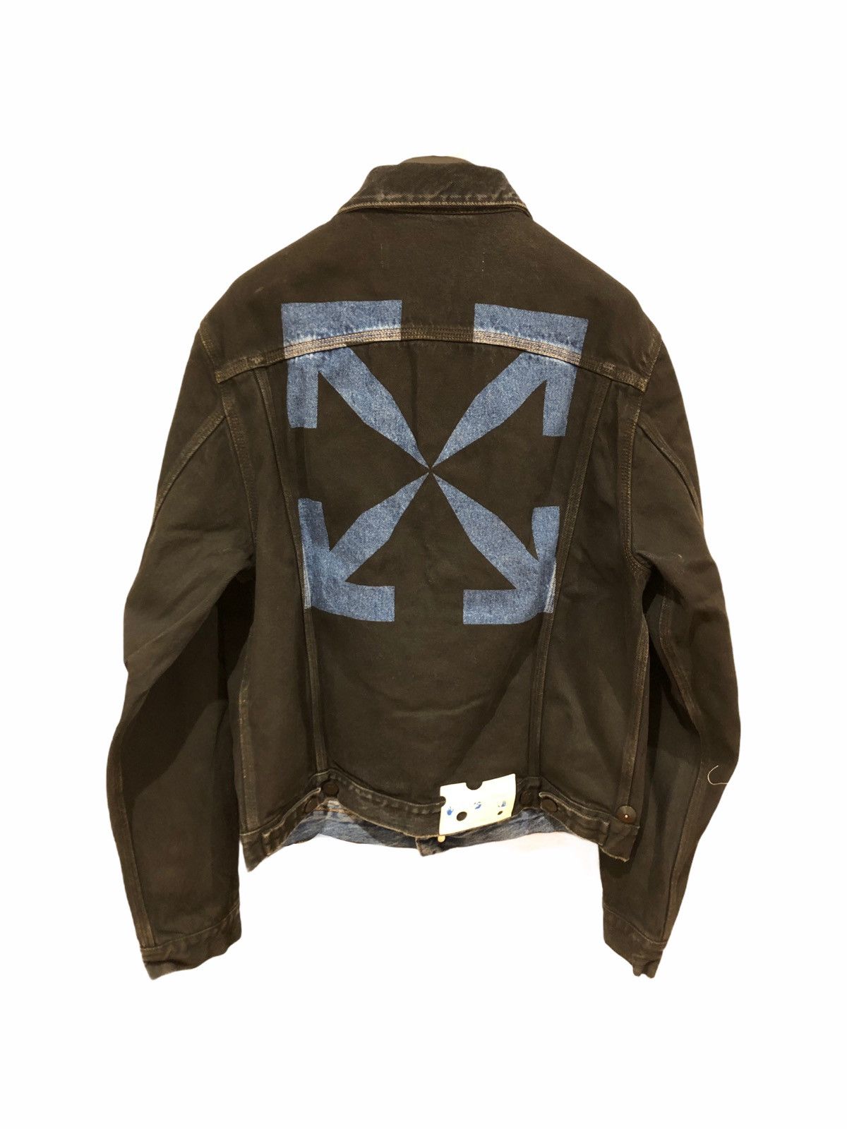 Off white oil painting denim jacket hotsell