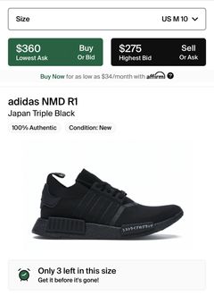 Nmd r1 japan on sale triple black 2019