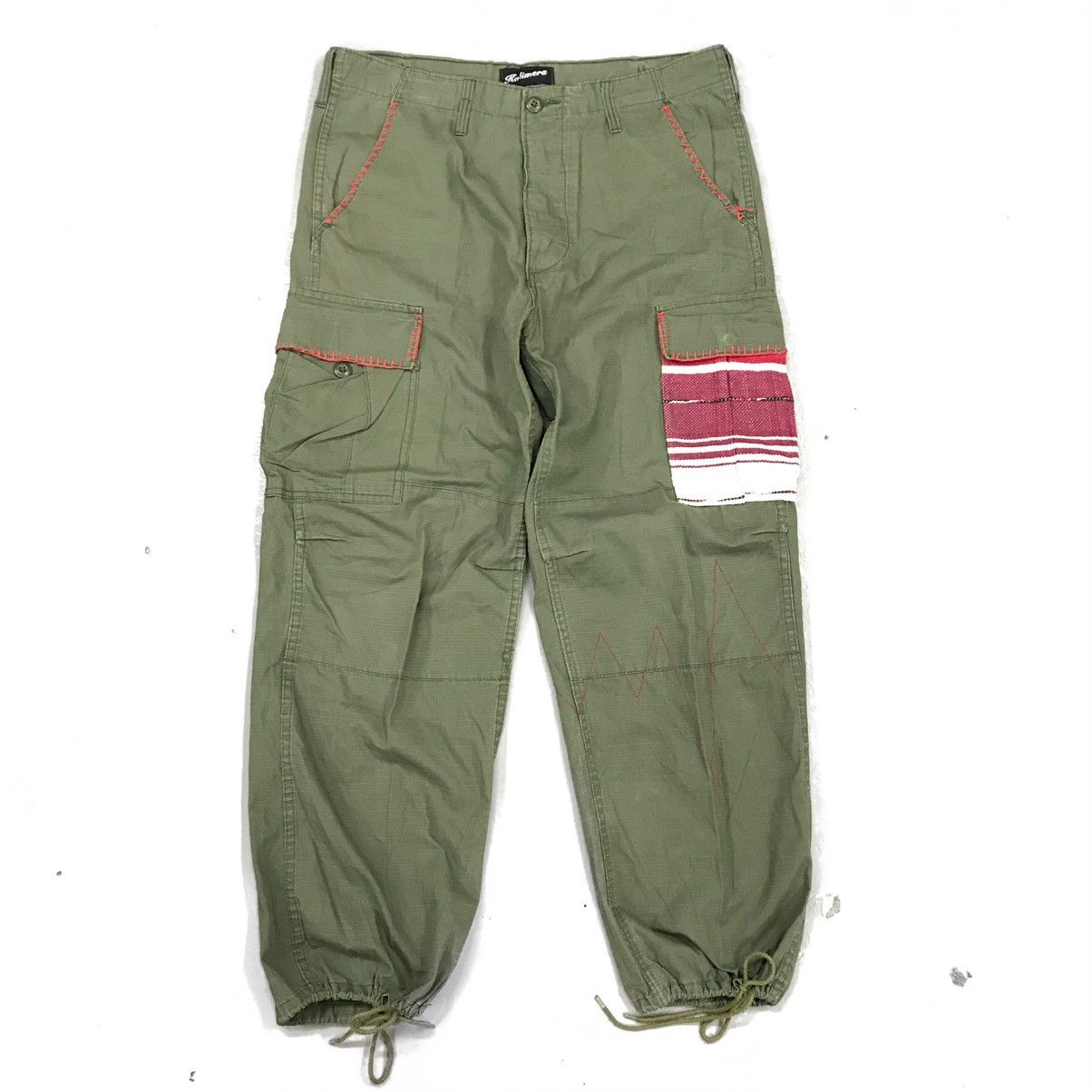 Image of Vintage Kalimera Cargo Army Pants in Army Green, Men's (Size 36)