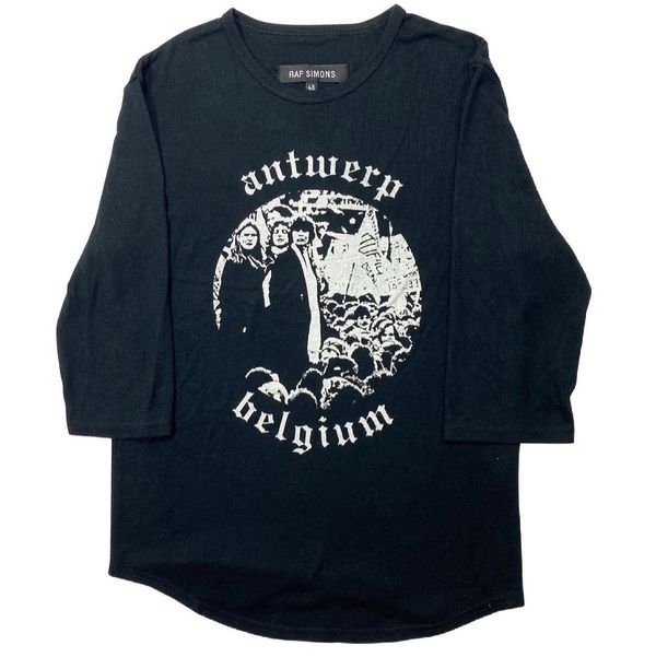 Raf Simons “Antwerp” curved hen t-shirt A/W00-01 “Riot Riot Riot” | Grailed
