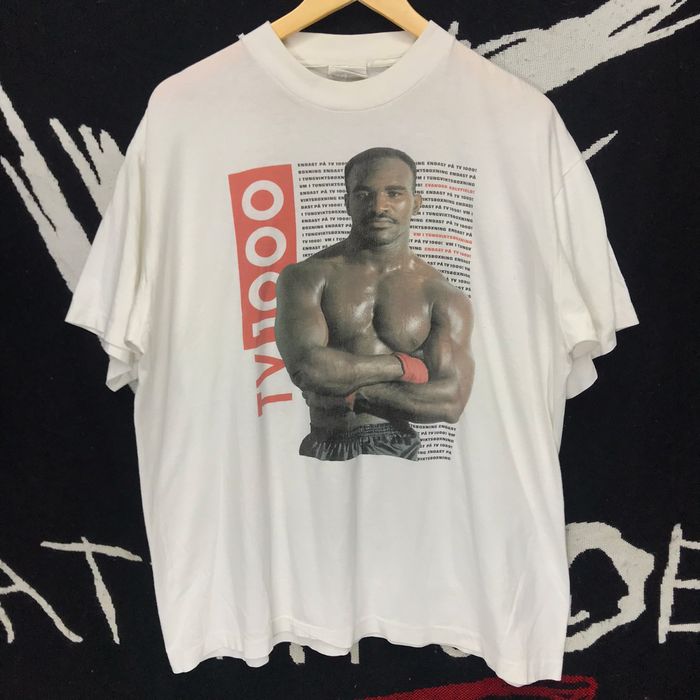 Vintage Evander Holyfield RARE Vintage 90s Boxing Tee Shirt | Grailed