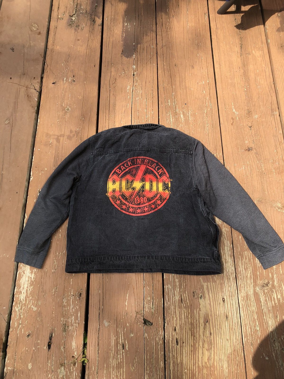 Ac/Dc × Vintage 2000's ACDC Denim Jacket/Hoodie | Grailed