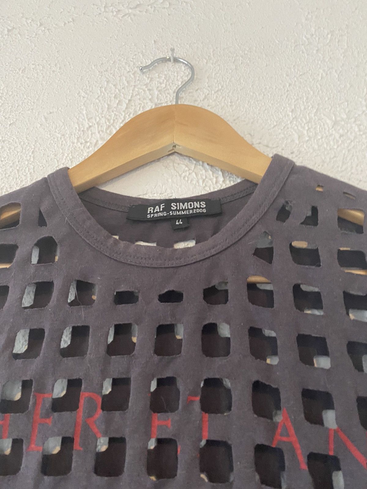 Raf Simons SS06 MMDCCLIX Aether Et Anima laser cut tank icarus 