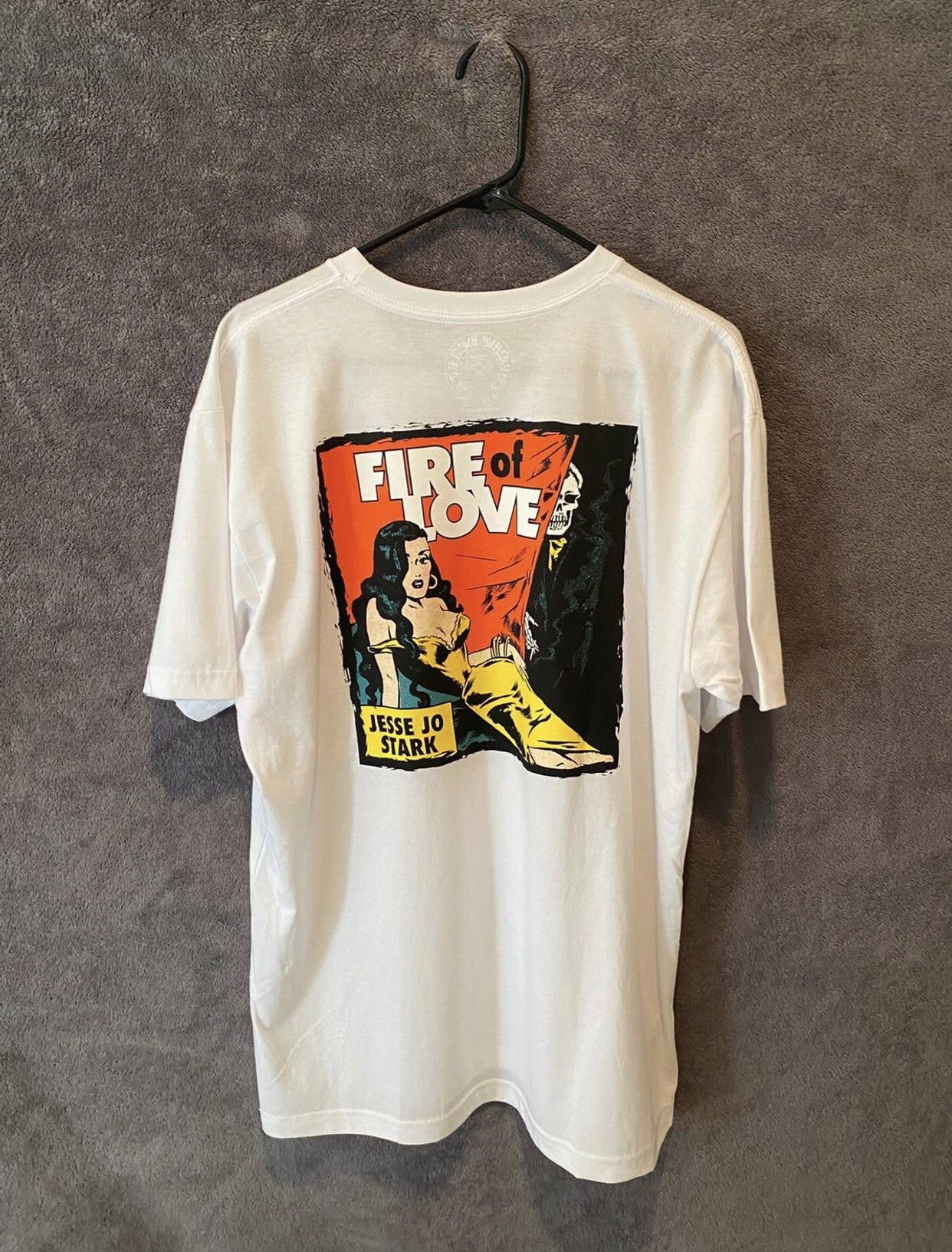 Chrome Hearts Chrome Hearts Jesse Jo Stark Fire of Love Tee | Grailed