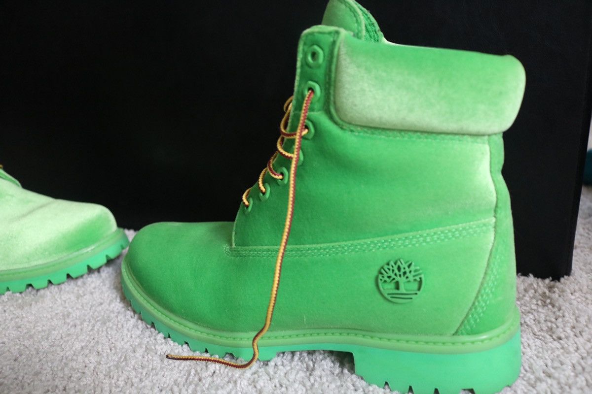 Off White Timberland Timberland 6 Boot Off White Green Velvet Virgil Abloh Grailed