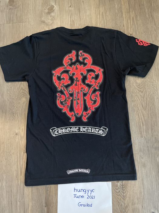 Chrome Hearts Chrome Hearts Red Dagger Tee | Grailed