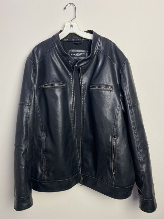 Black Rivet Black Leather Jacket - Black Rivet - REAL LEATHER | Grailed