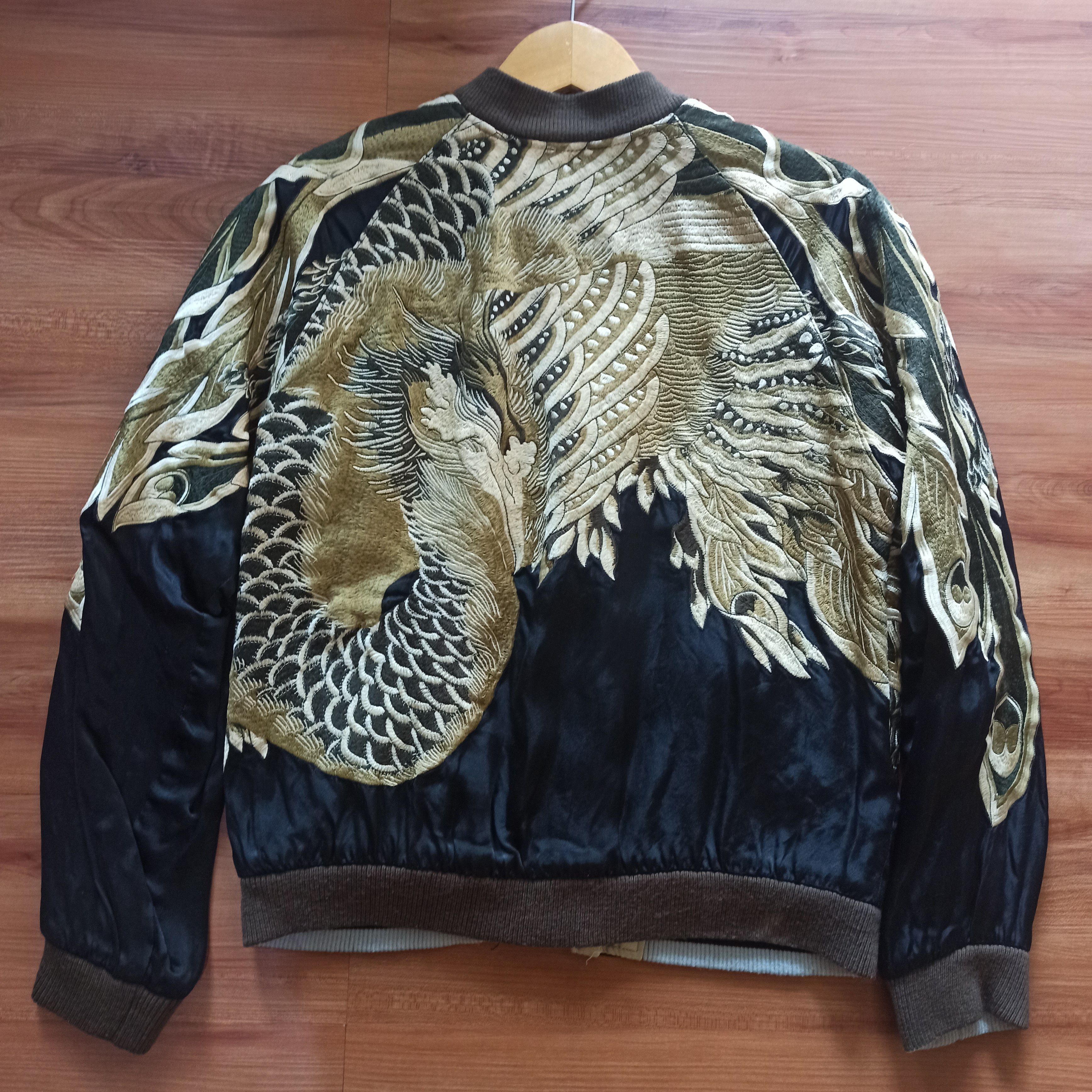 安全保証付き JAPANESE CLASSIC SCRIPT SOUVENIR JACKET | solinvet.com