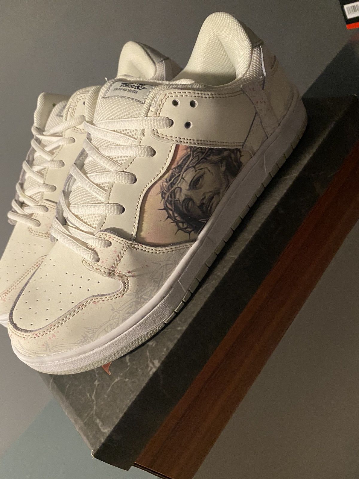 Vintage Kito Wares Passion of Christ Dunk Low | Grailed
