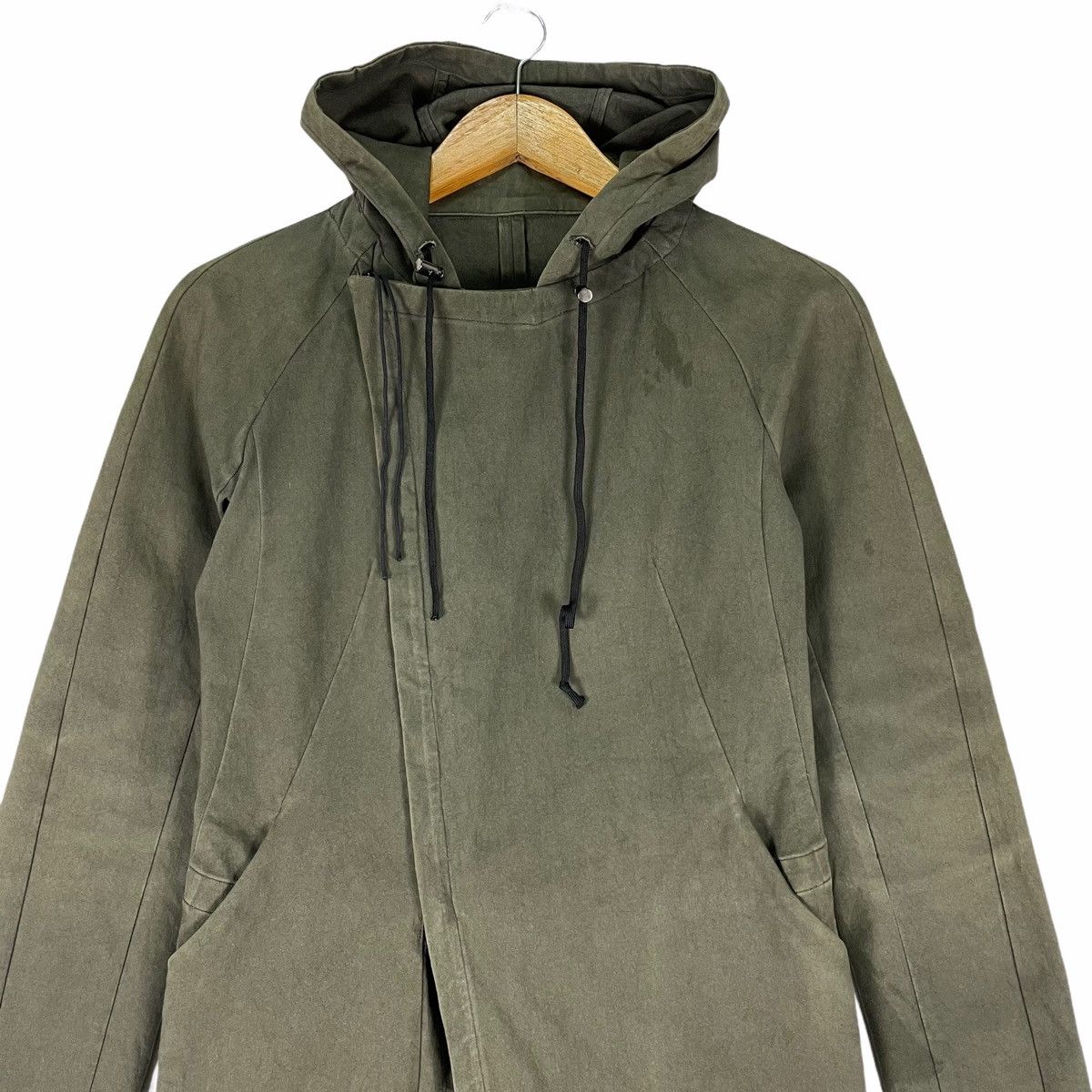 BAJRA Spiral Fishtail Zipper Hoodie Military Jacket