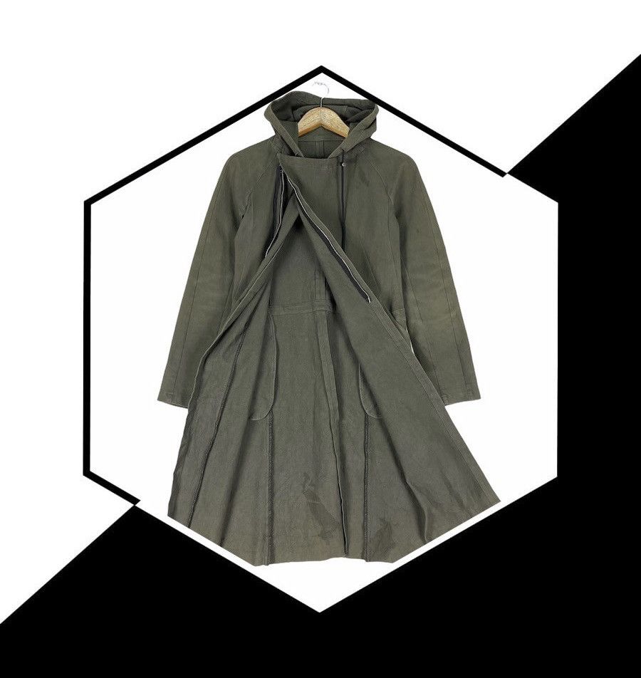 BAJRA Spiral Fishtail Zipper Hoodie Military Jacket
