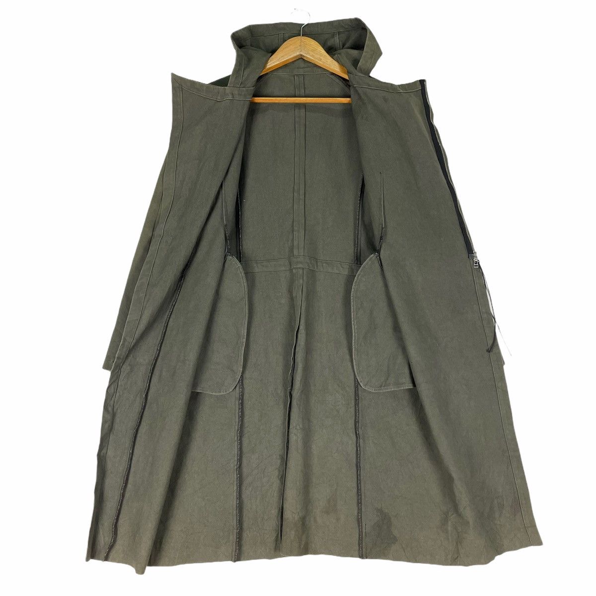 BAJRA Spiral Fishtail Zipper Hoodie Military Jacket
