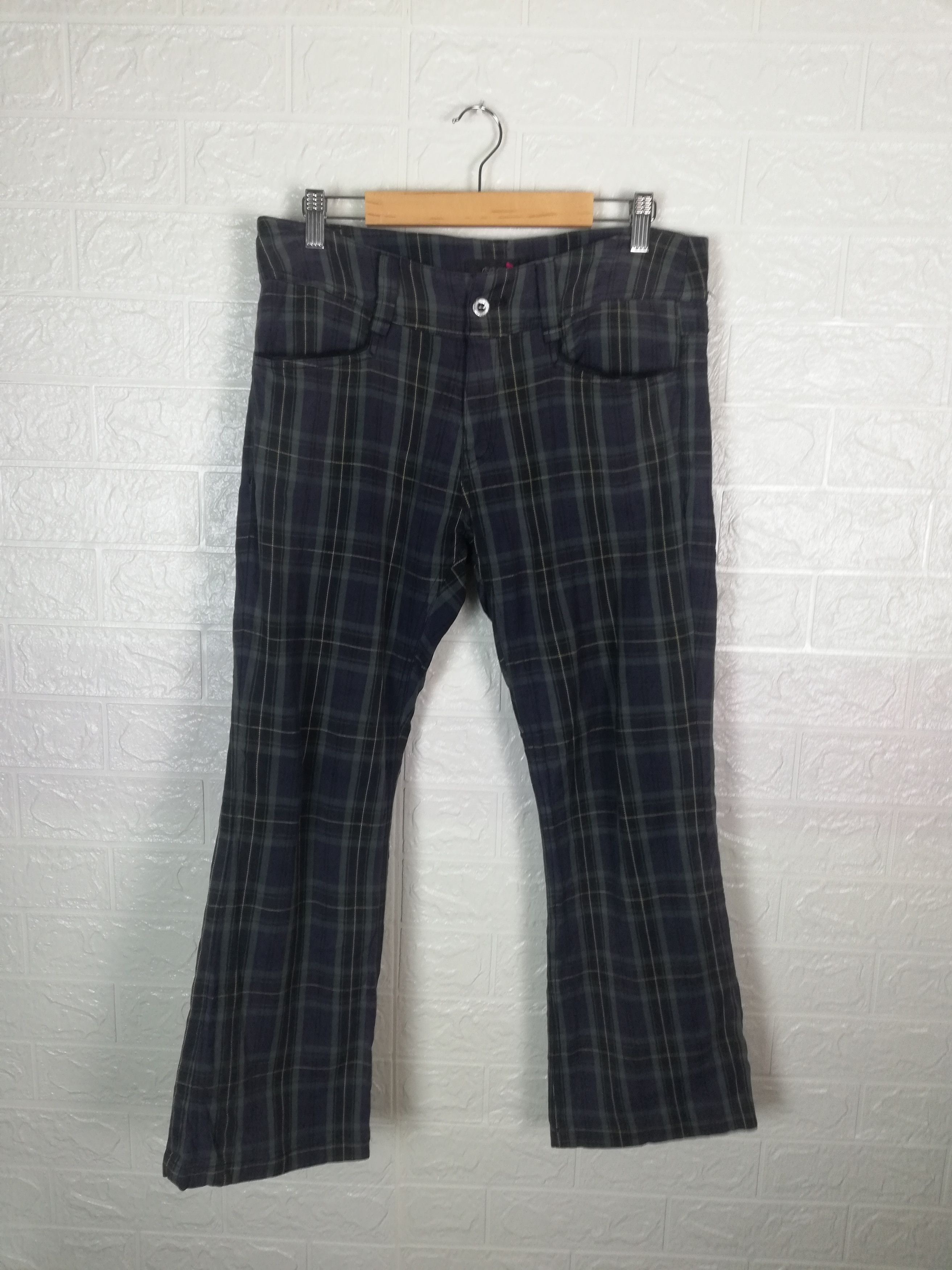 💥Japanese Brand OPST Casual Checkered Pants #0756💥