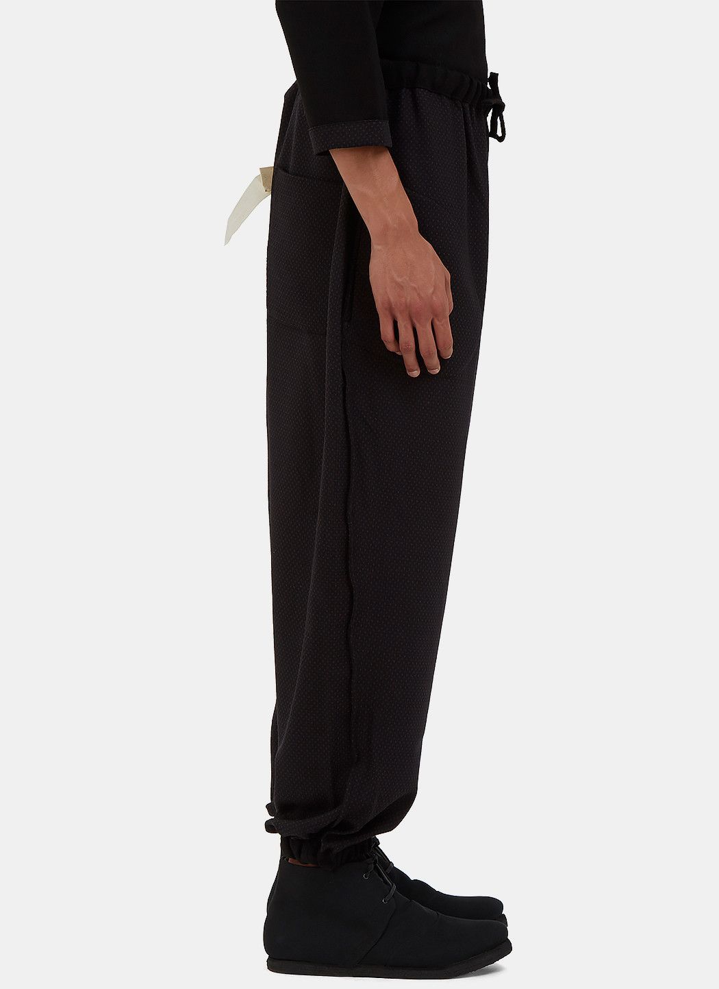 Marvielab Reversible Polka Dot Wool Pants in Black and Burgundy Size US 32 / EU 48 - 3 Thumbnail