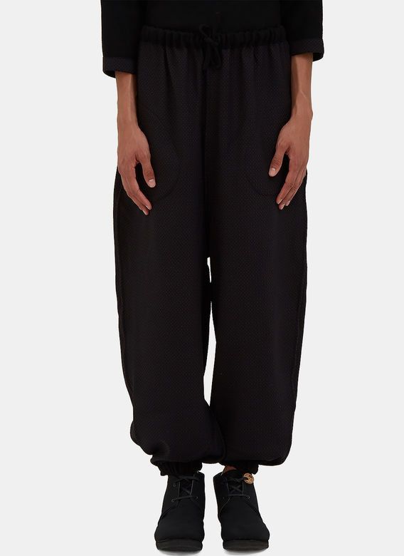 Marvielab Reversible Polka Dot Wool Pants in Black and Burgundy Size US 32 / EU 48 - 2 Thumbnail