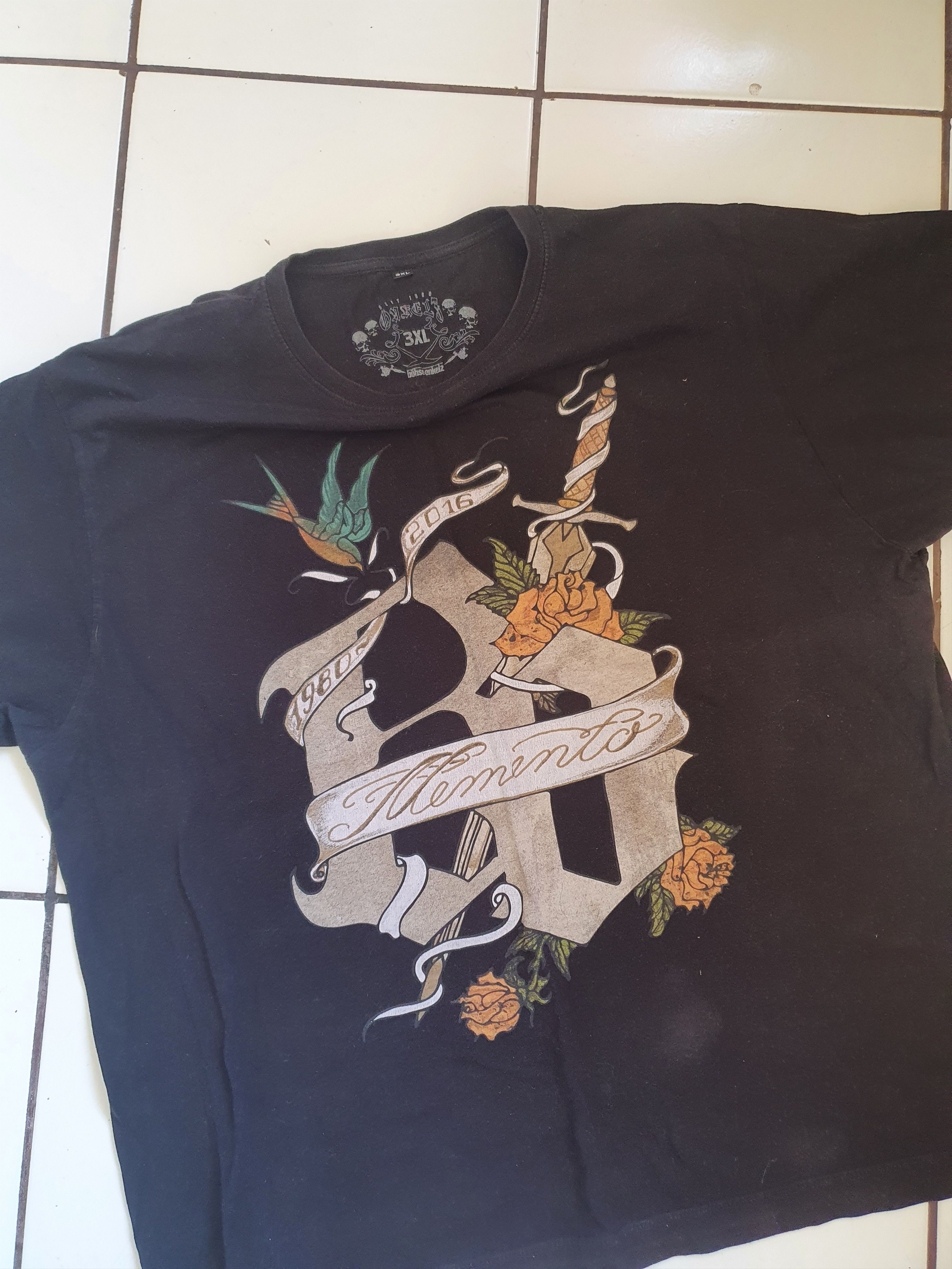 Band Tees Bohse Onkelz Memento 2016 tour t-shirt,sz 3XL Size US XXL / EU 58 / 5 - 4 Thumbnail