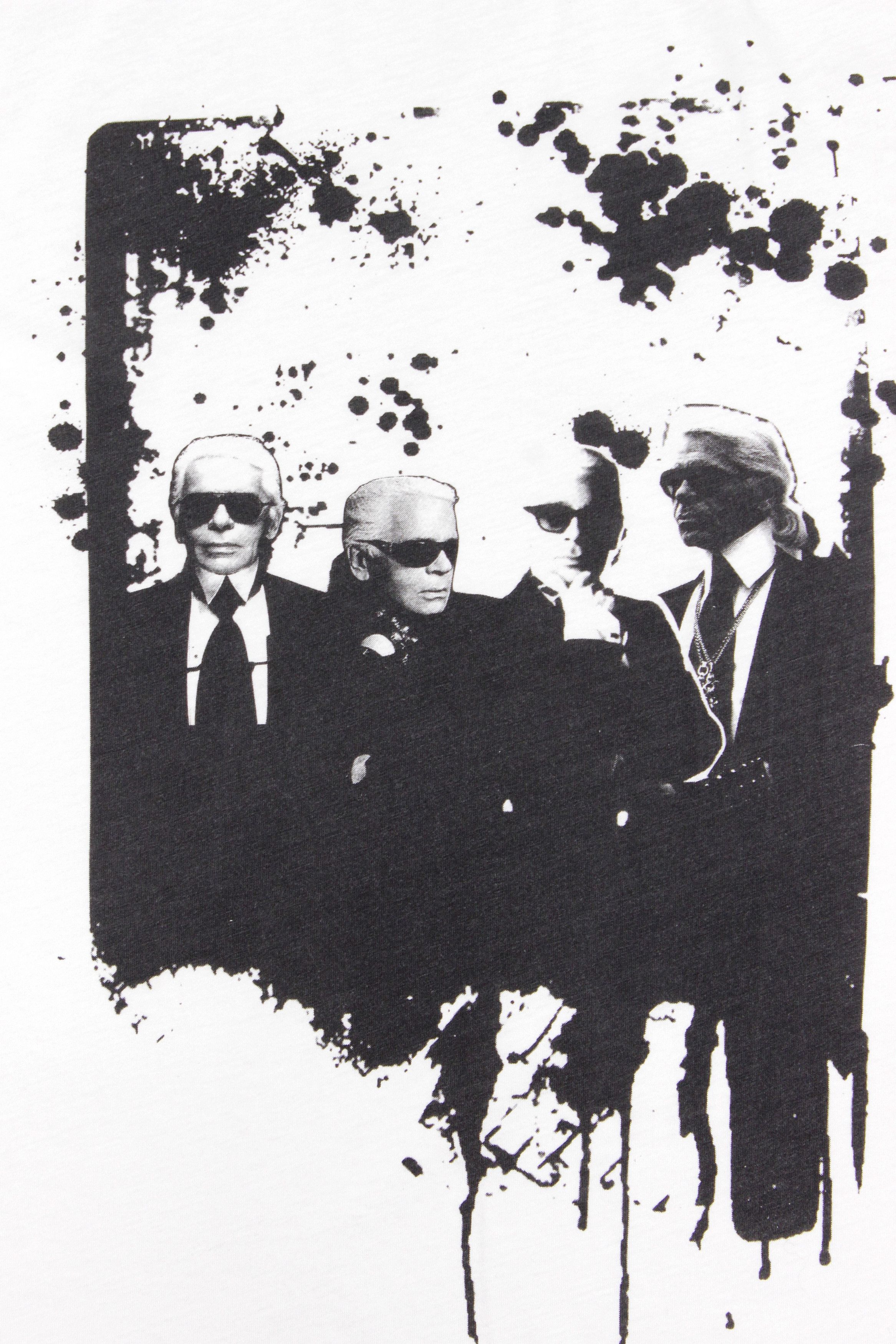 Karl Lagerfeld Big Portrait Logo T-Shirt Size US L / EU 52-54 / 3 - 3 Thumbnail