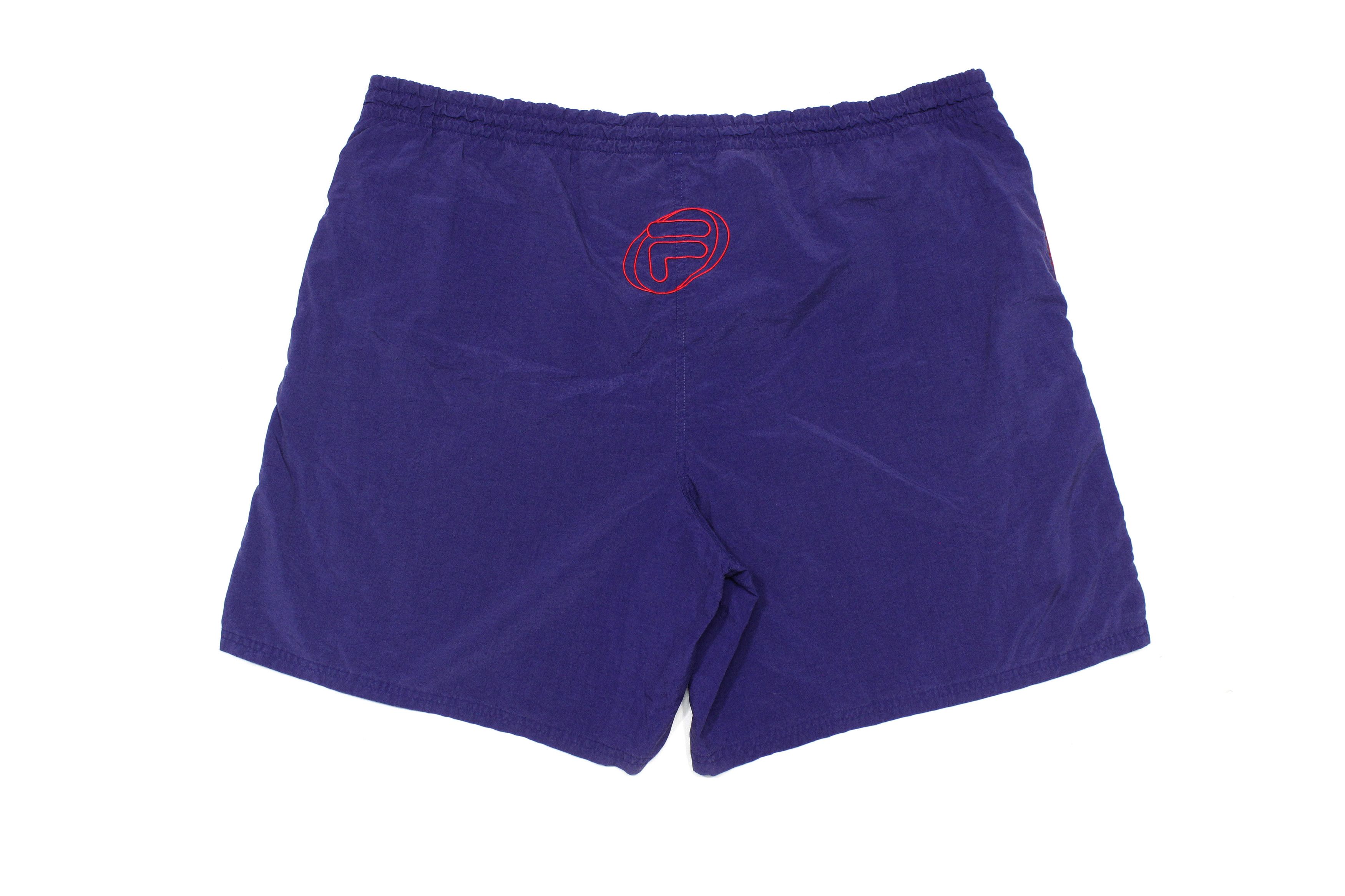 Fila 90S Big Logo Nylon Swim Shorts Vintage XXL Size Size US 38 / EU 54 - 2 Thumbnail