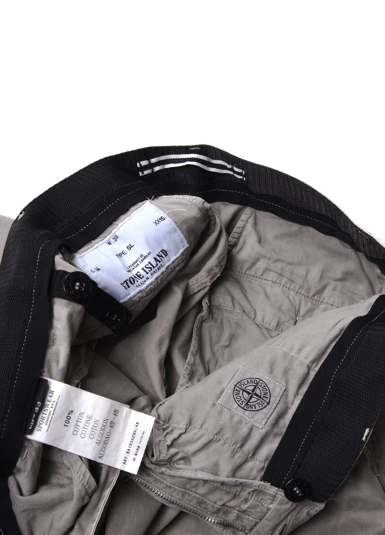 C.P. Company × Massimo Osti × Stone Island Stone Island SL Dyed Chino Pants Size US 33 - 6 Thumbnail
