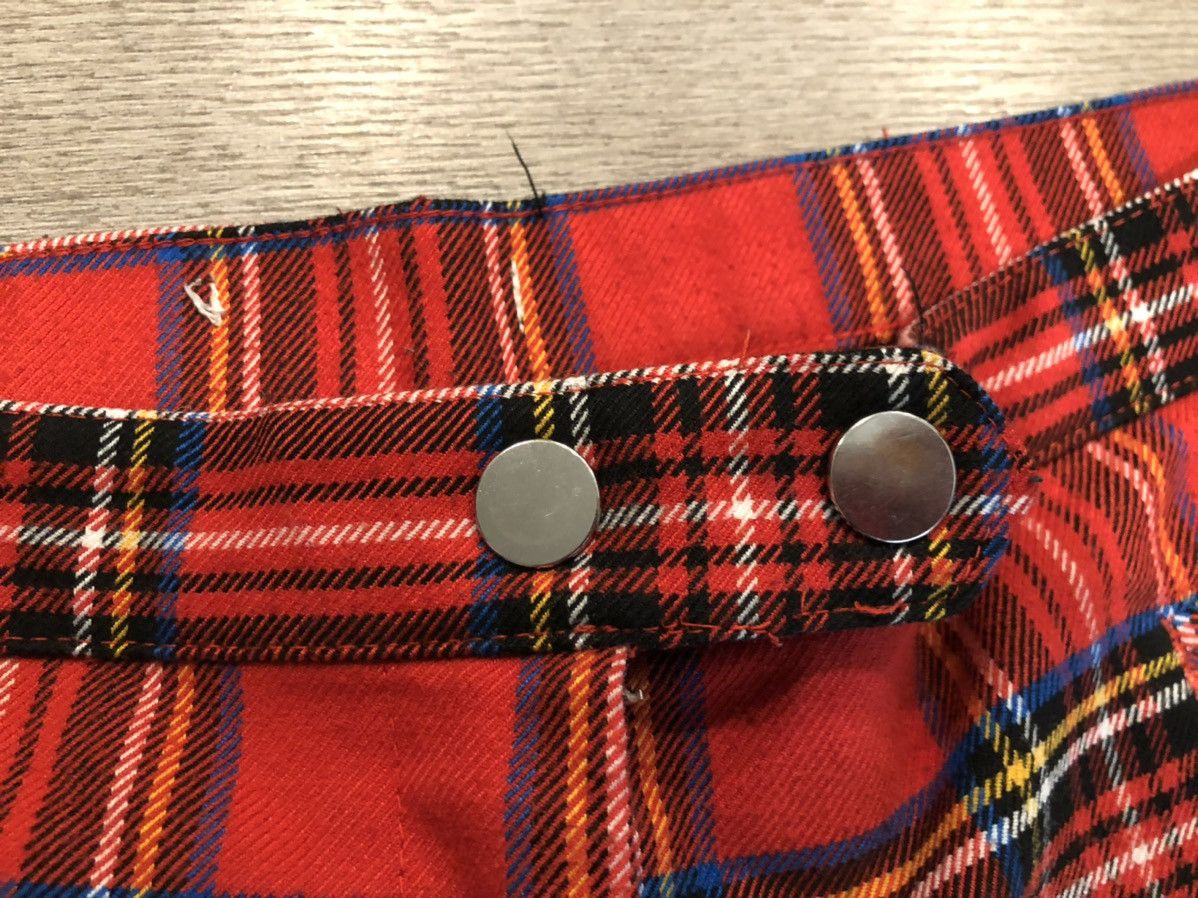 Japanese Brand × Vintage Vintage Punk Plaid Pants Red Yellow Blue unisex size 31 Size US 31 - 5 Thumbnail