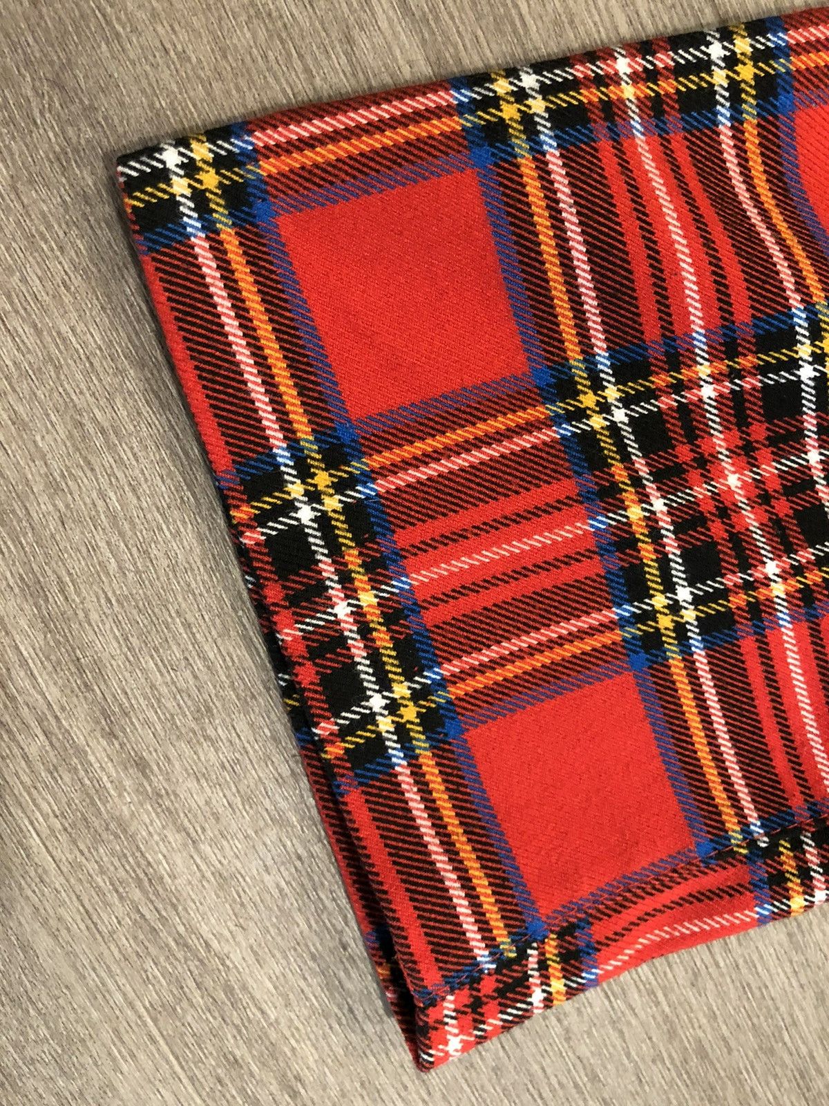 Japanese Brand × Vintage Vintage Punk Plaid Pants Red Yellow Blue unisex size 31 Size US 31 - 2 Thumbnail