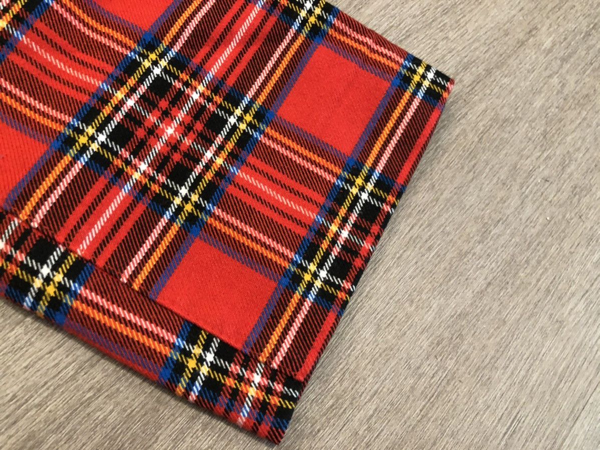 Japanese Brand × Vintage Vintage Punk Plaid Pants Red Yellow Blue unisex size 31 Size US 31 - 4 Thumbnail
