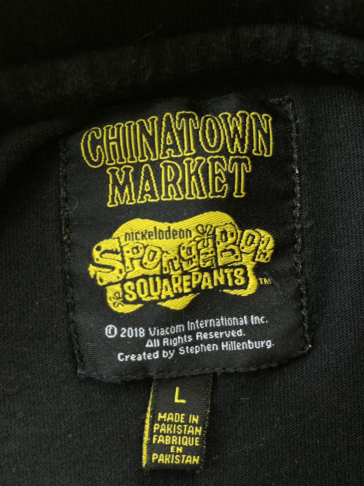 Market Chinatown Market Sponge Bob Square Pants Tee Black Large 🥣 Size US L / EU 52-54 / 3 - 2 Thumbnail