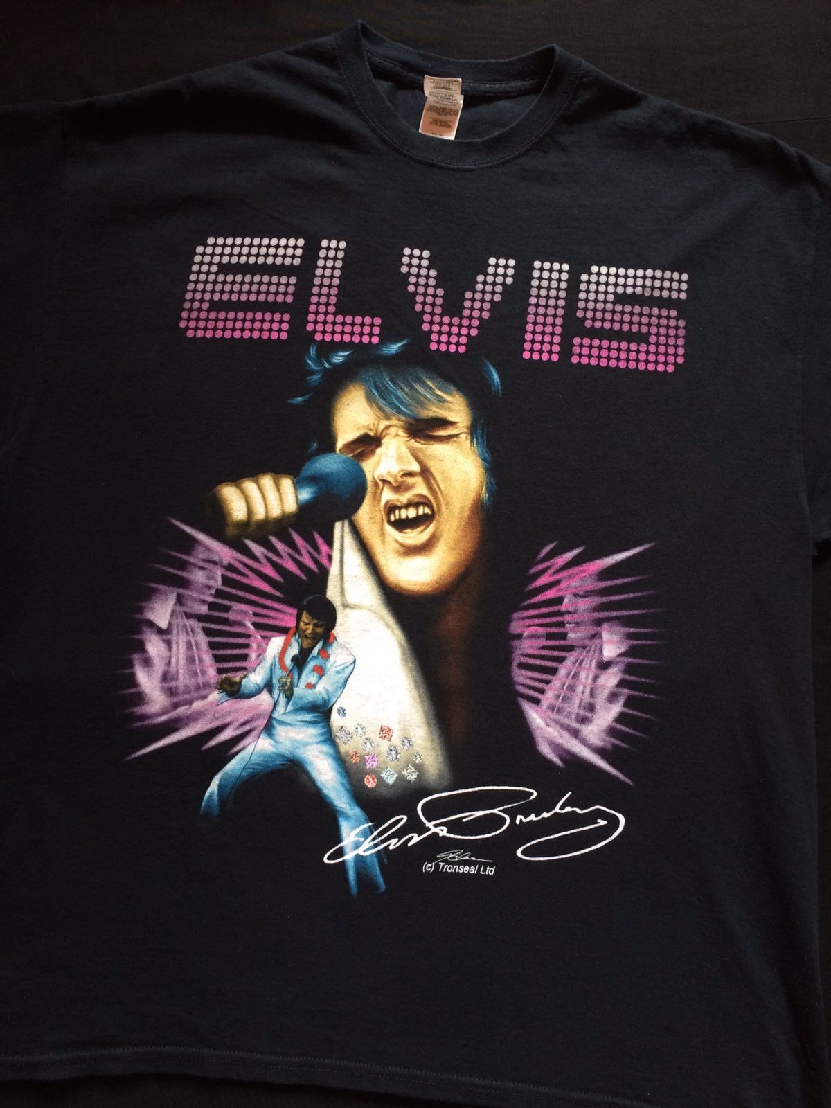 Band Tees 1999 Vintage Elvis Presley Black T-Shirt Size US XXL / EU 58 / 5 - 1 Thumbnail