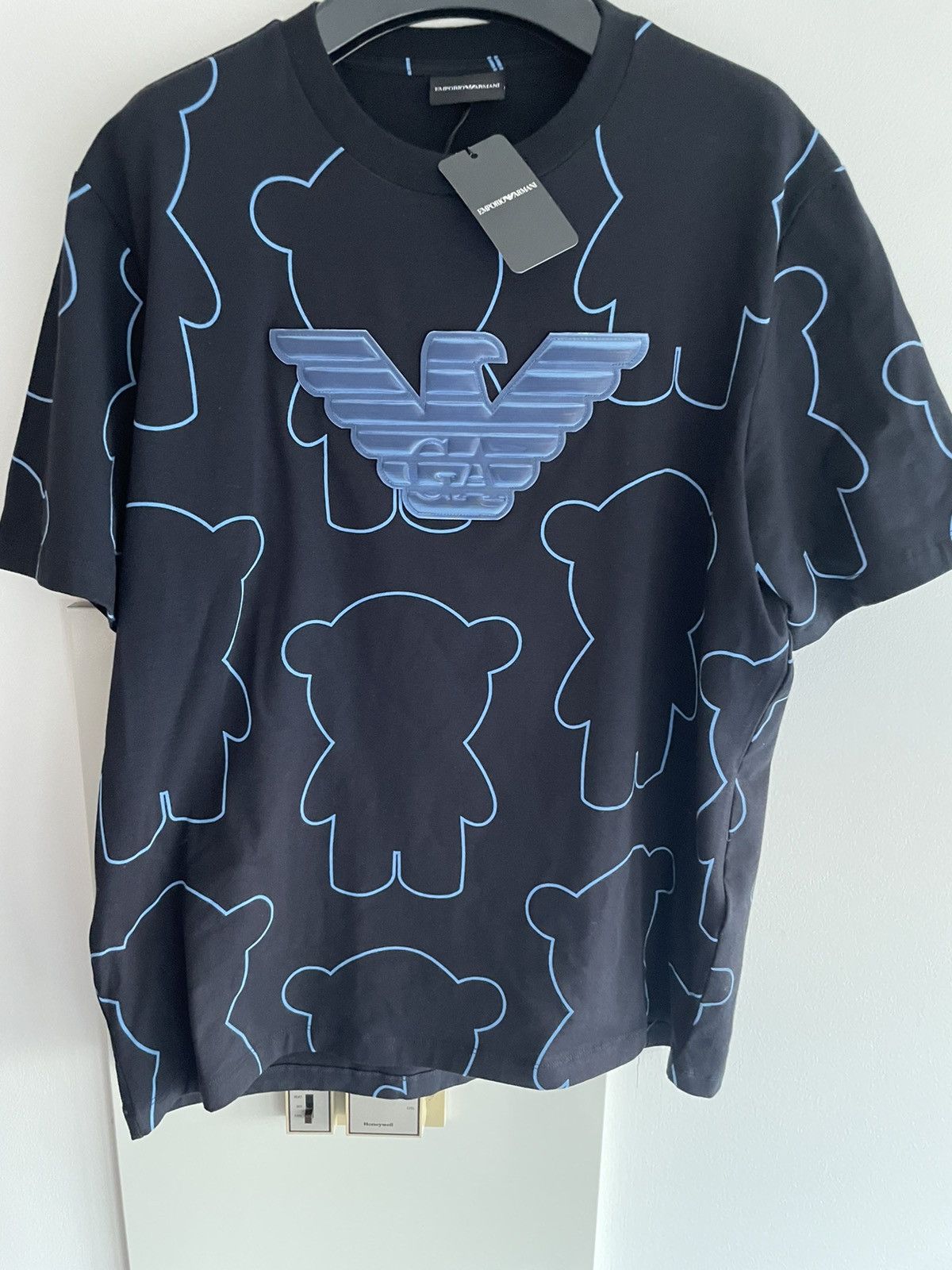 Armani × Emporio Armani × Giorgio Armani $600 Value Extremely Limited Edition Bear Logo Tee T-shirt Size US L / EU 52-54 / 3 - 5 Thumbnail