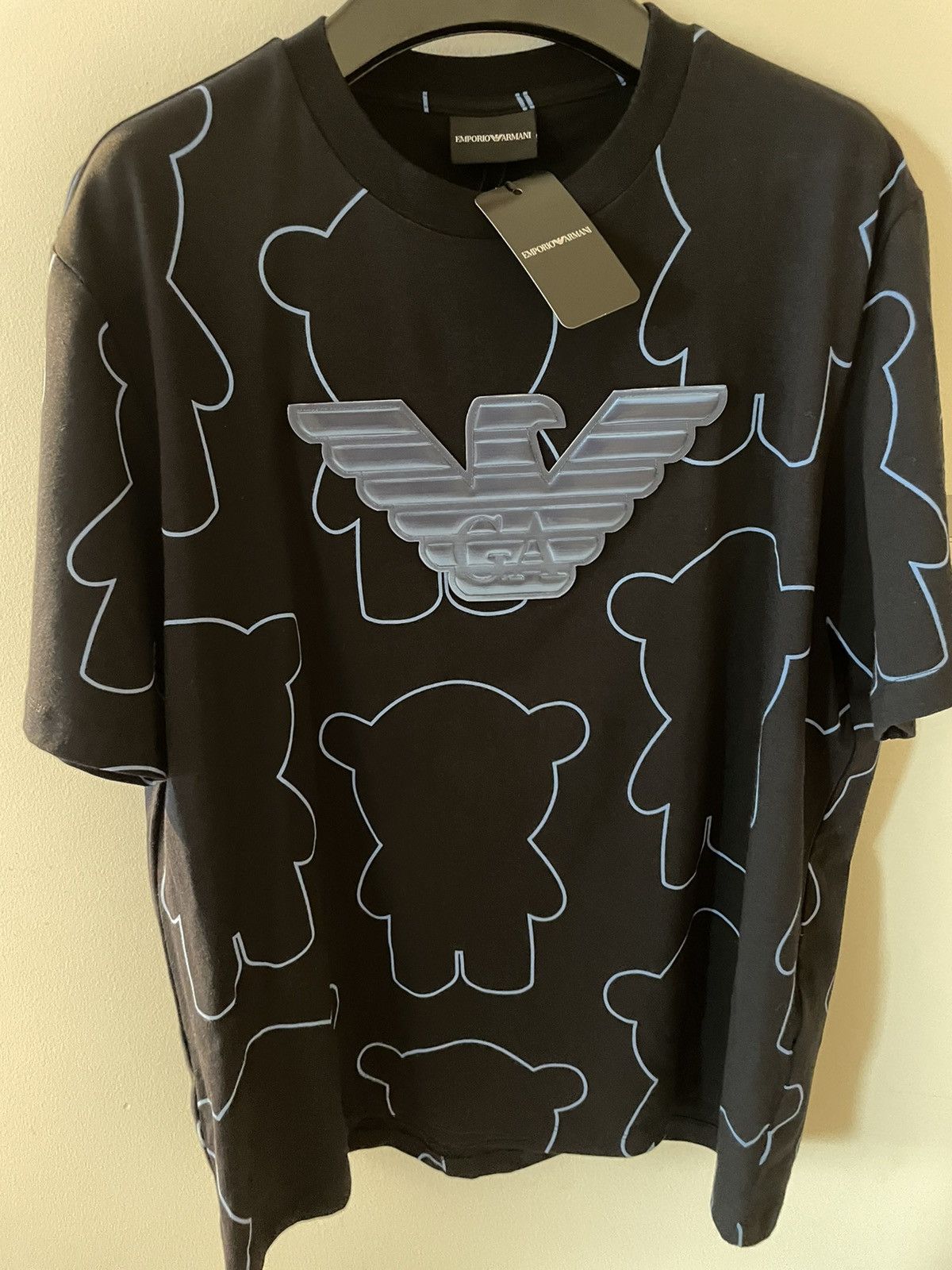 Armani × Emporio Armani × Giorgio Armani $600 Value Extremely Limited Edition Bear Logo Tee T-shirt Size US L / EU 52-54 / 3 - 12 Thumbnail
