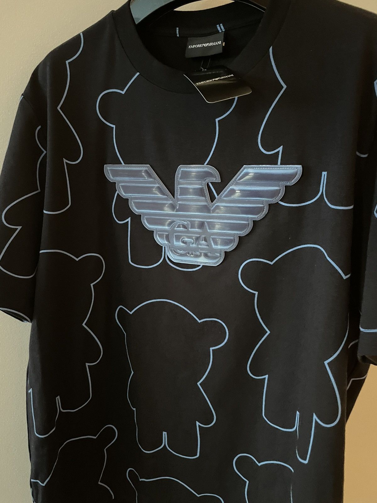 Armani × Emporio Armani × Giorgio Armani $600 Value Extremely Limited Edition Bear Logo Tee T-shirt Size US L / EU 52-54 / 3 - 14 Thumbnail