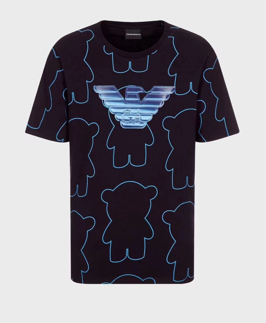 Armani × Emporio Armani × Giorgio Armani $600 Value Extremely Limited Edition Bear Logo Tee T-shirt Size US L / EU 52-54 / 3 - 4 Thumbnail
