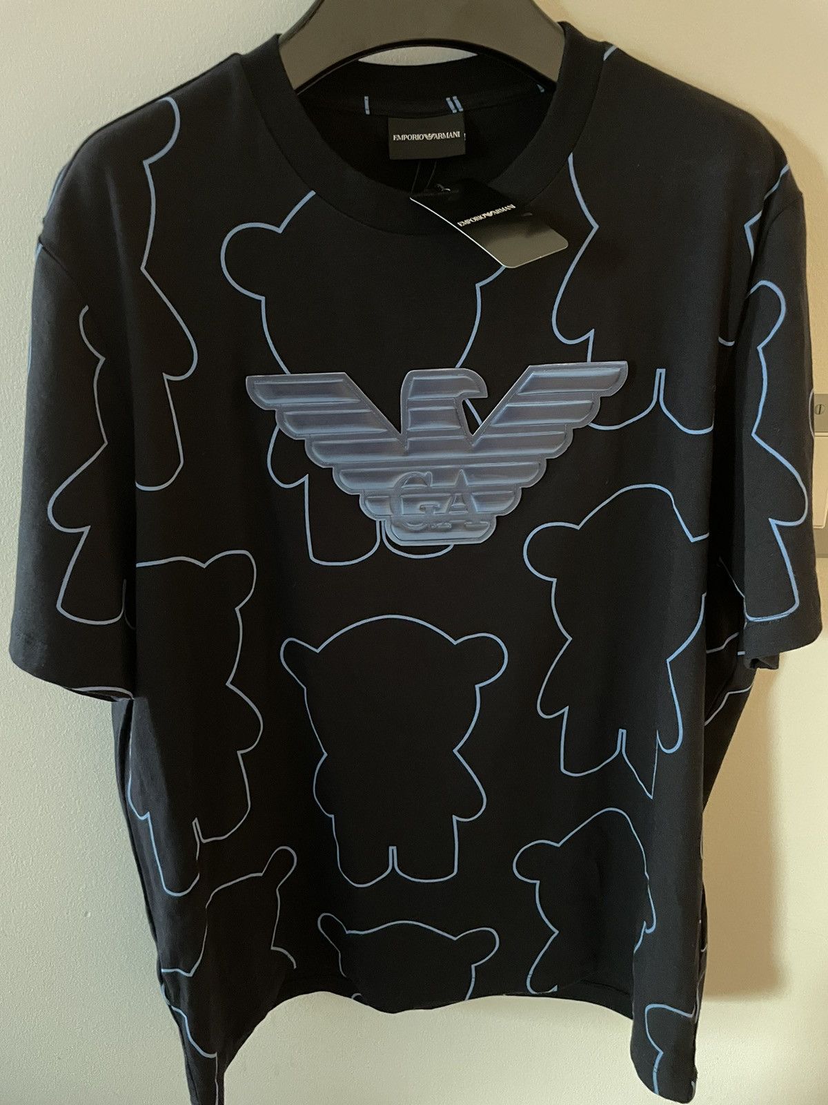 Armani × Emporio Armani × Giorgio Armani $600 Value Extremely Limited Edition Bear Logo Tee T-shirt Size US L / EU 52-54 / 3 - 3 Thumbnail