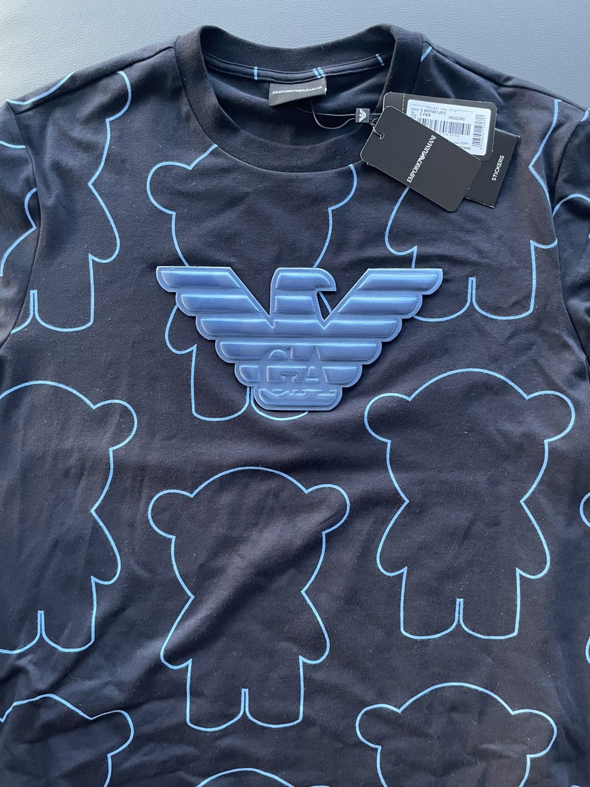 Armani × Emporio Armani × Giorgio Armani $600 Value Extremely Limited Edition Bear Logo Tee T-shirt Size US L / EU 52-54 / 3 - 8 Thumbnail