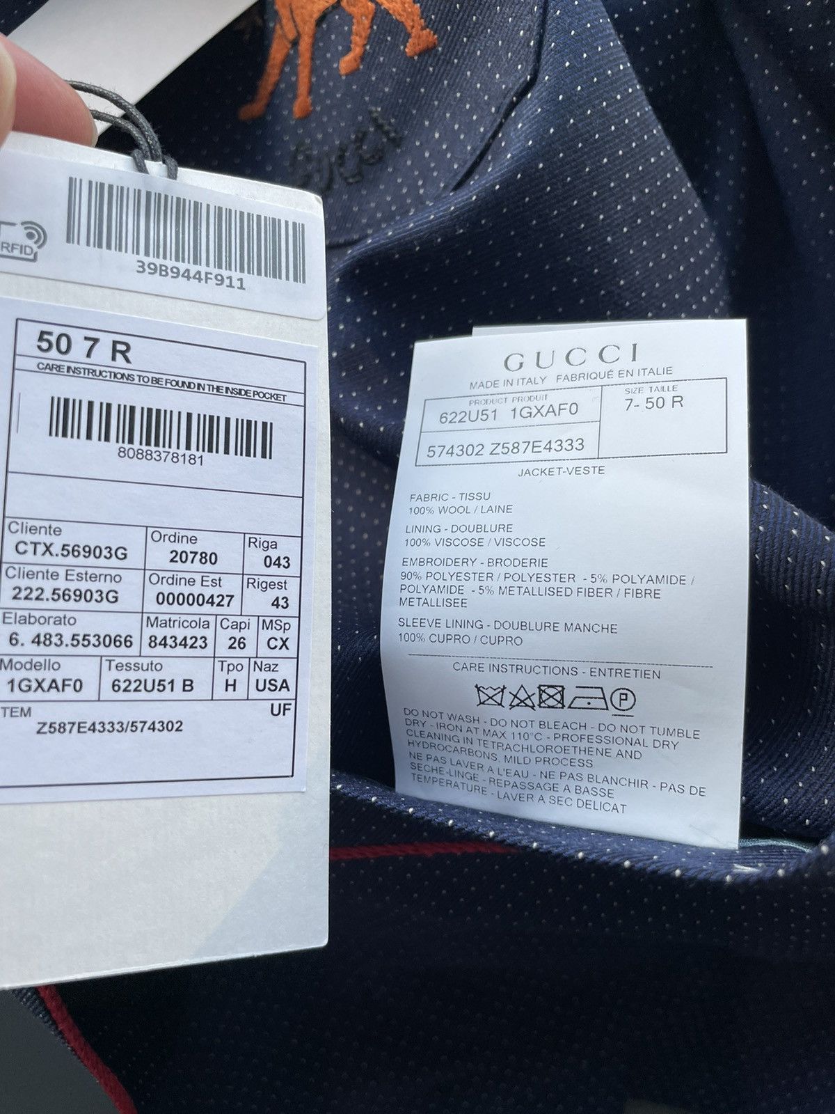 Gucci Super Runway Gucci Pajama Blazer Limited Edition Size 54R - 19 Thumbnail