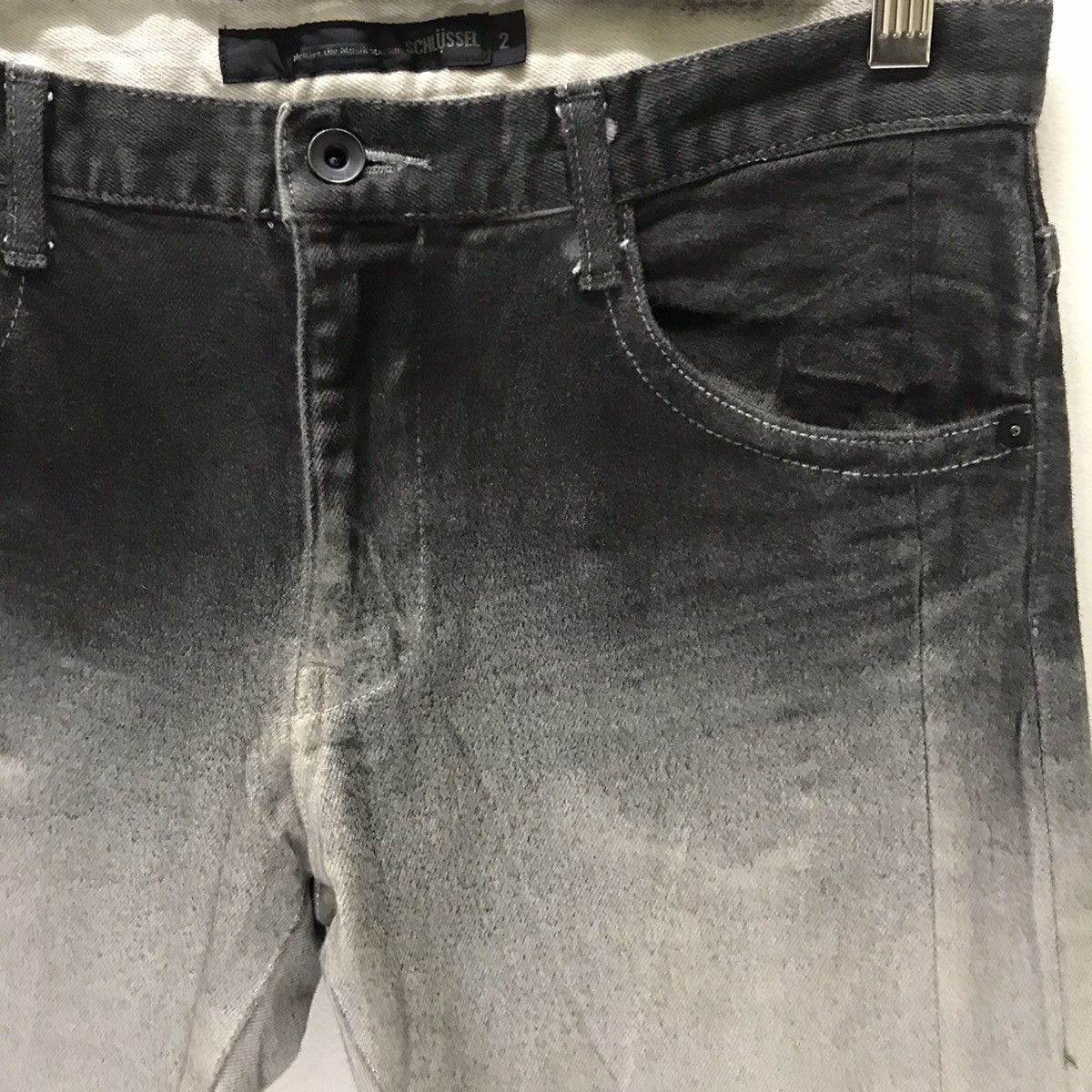 Schlussel Schlussel Denim Coated Painter Jeans ‘die musik spielen Size US 32 / EU 48 - 5 Thumbnail